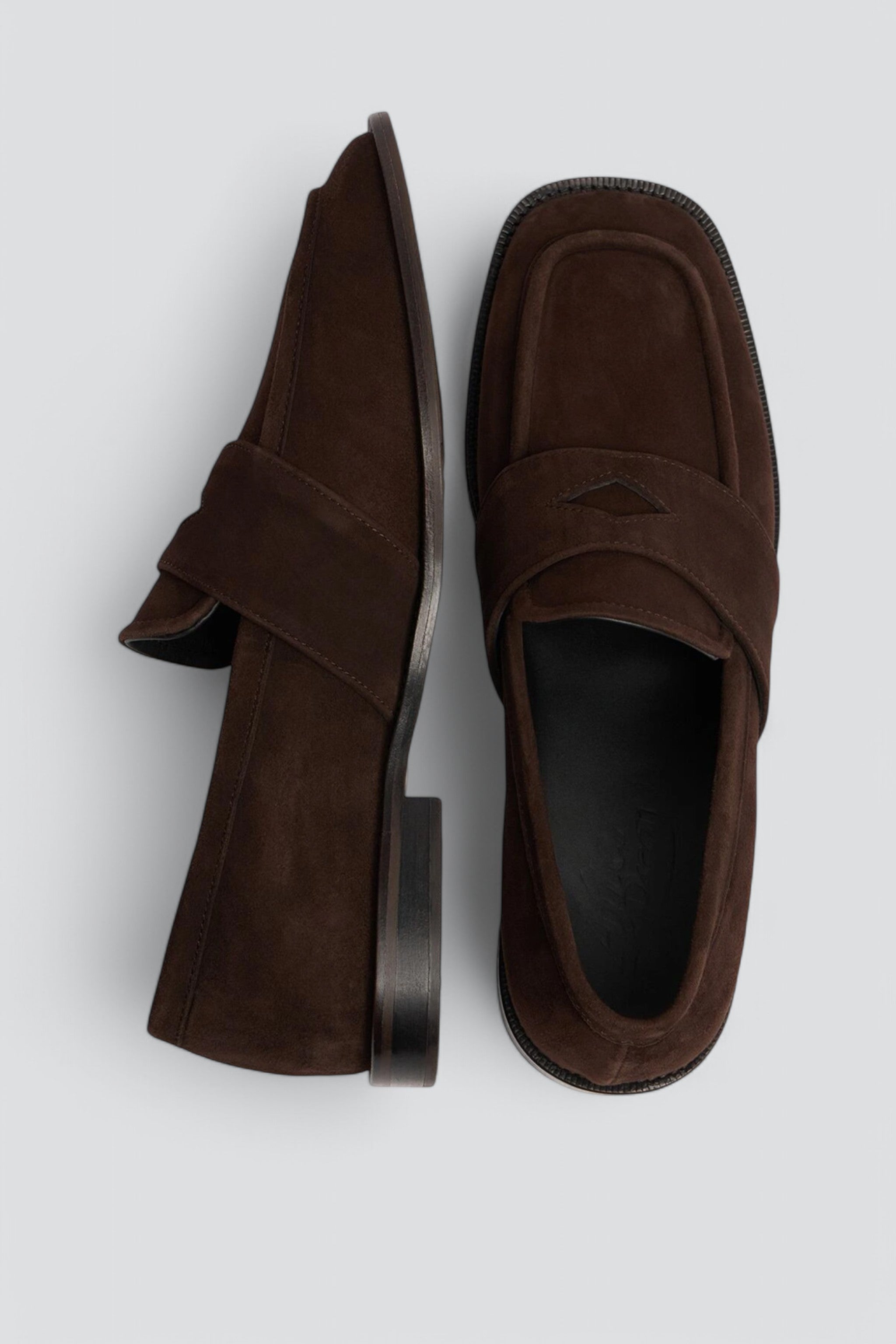 Brown Square Classical Loafer