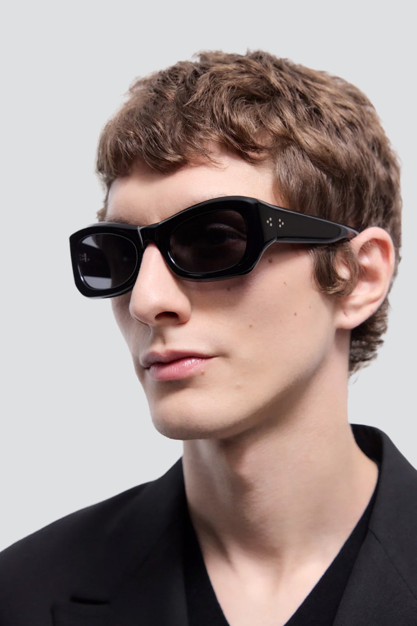 Acetate Black Tangerine Sunglasses