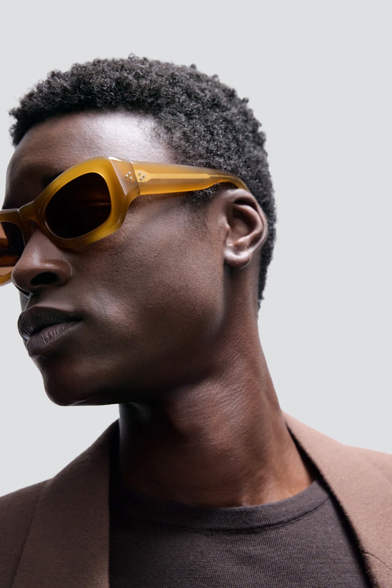 Acetate Yellow Tangerine Sunglasses