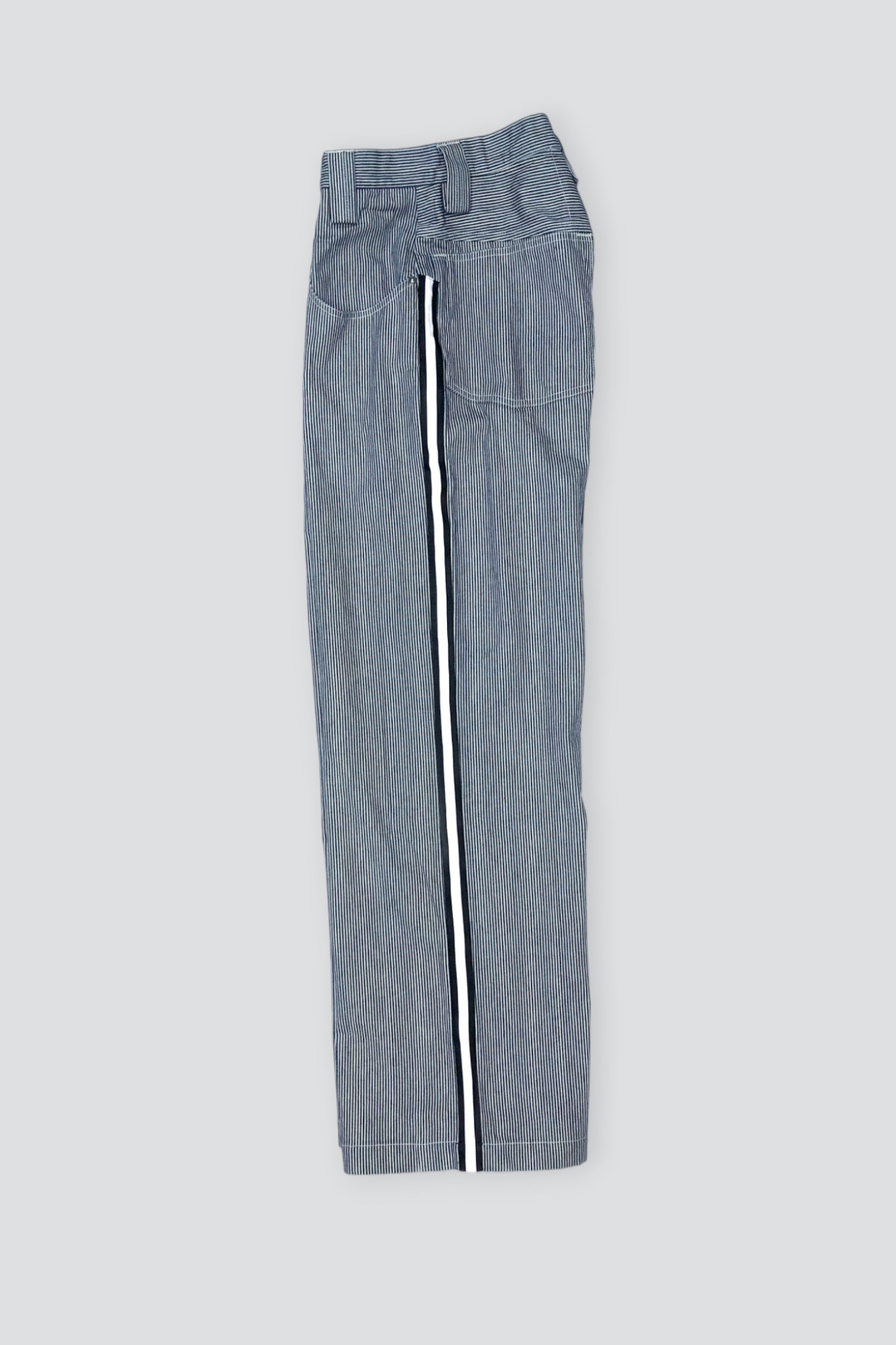 Railroad Stripe Denim Reflector Baggy Jean