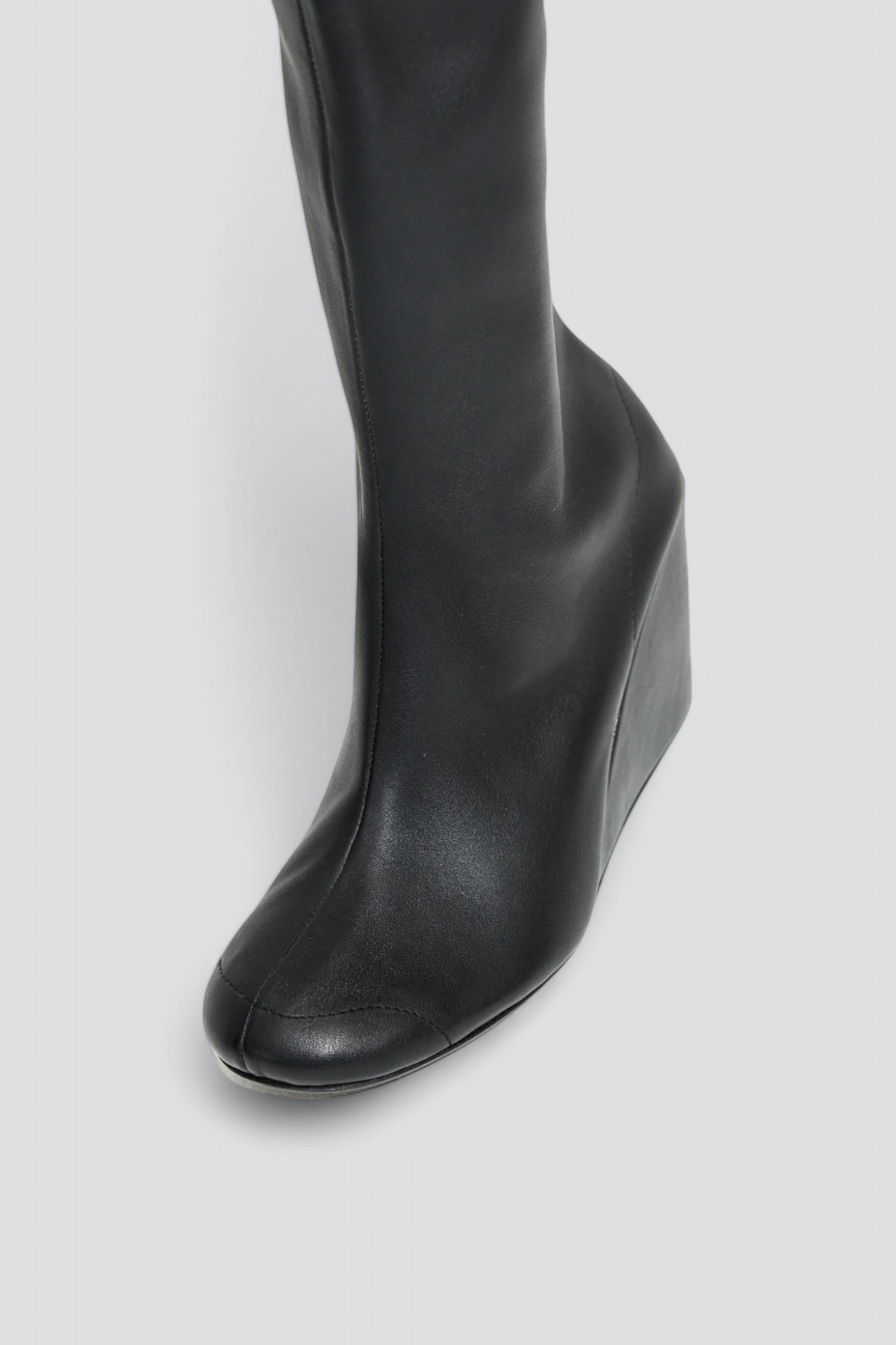 Black Curvo High Boot