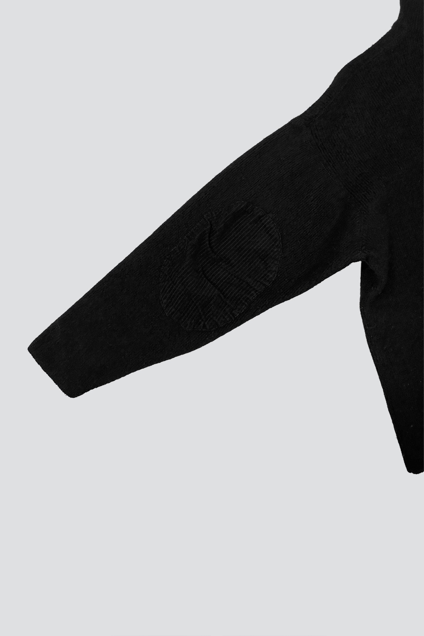 Black Knit Half Zip Pullover