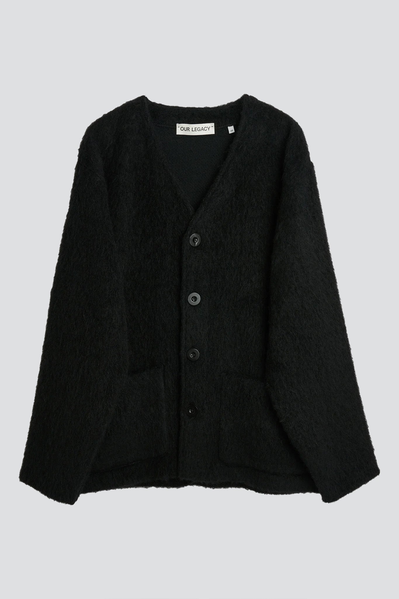 Black Mohair Cardigan