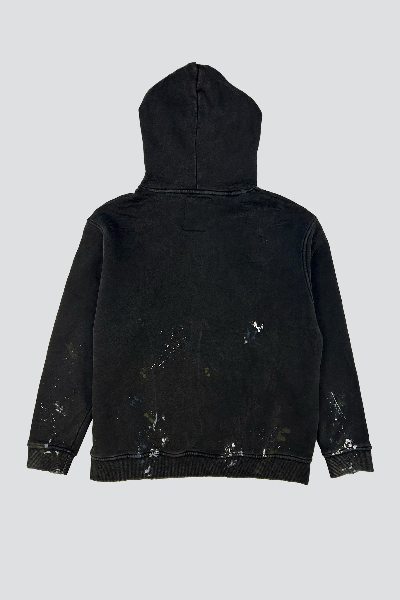 Black Painted Hoodie