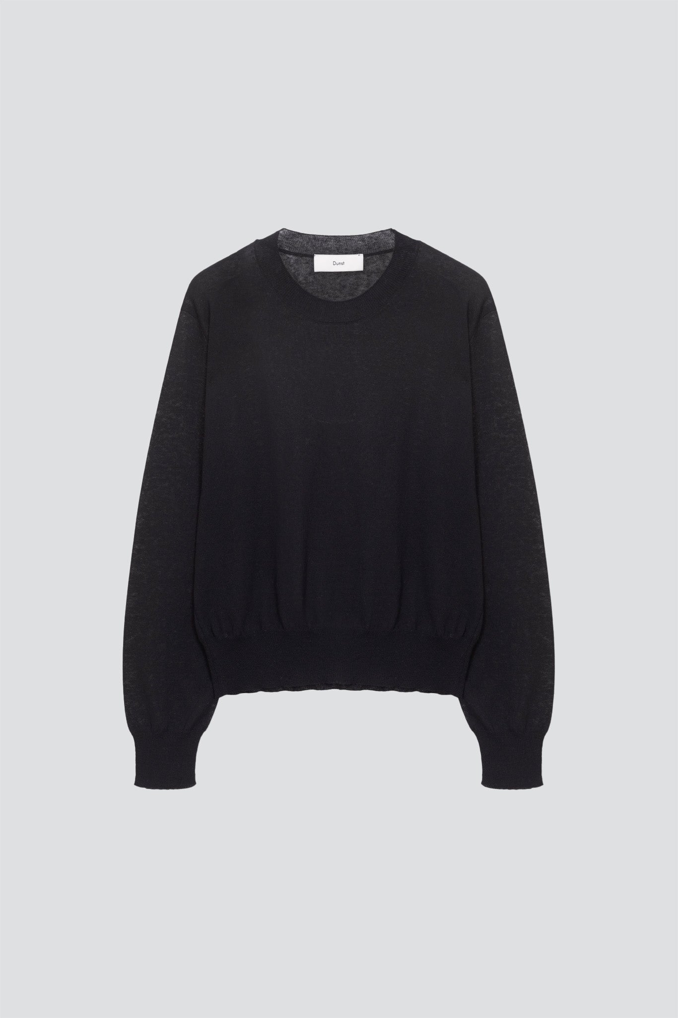 Black Paperly Crewneck Sweater