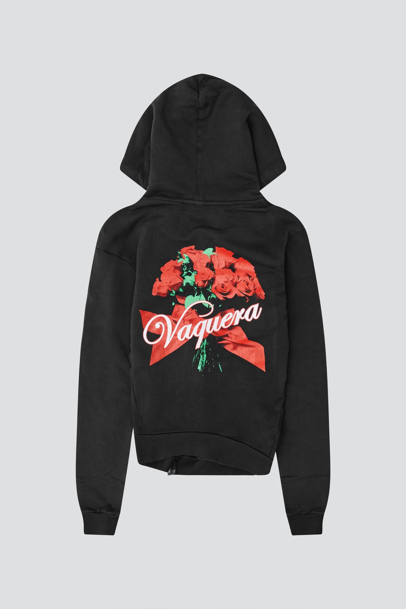 Black Twisted Rose Hoodie