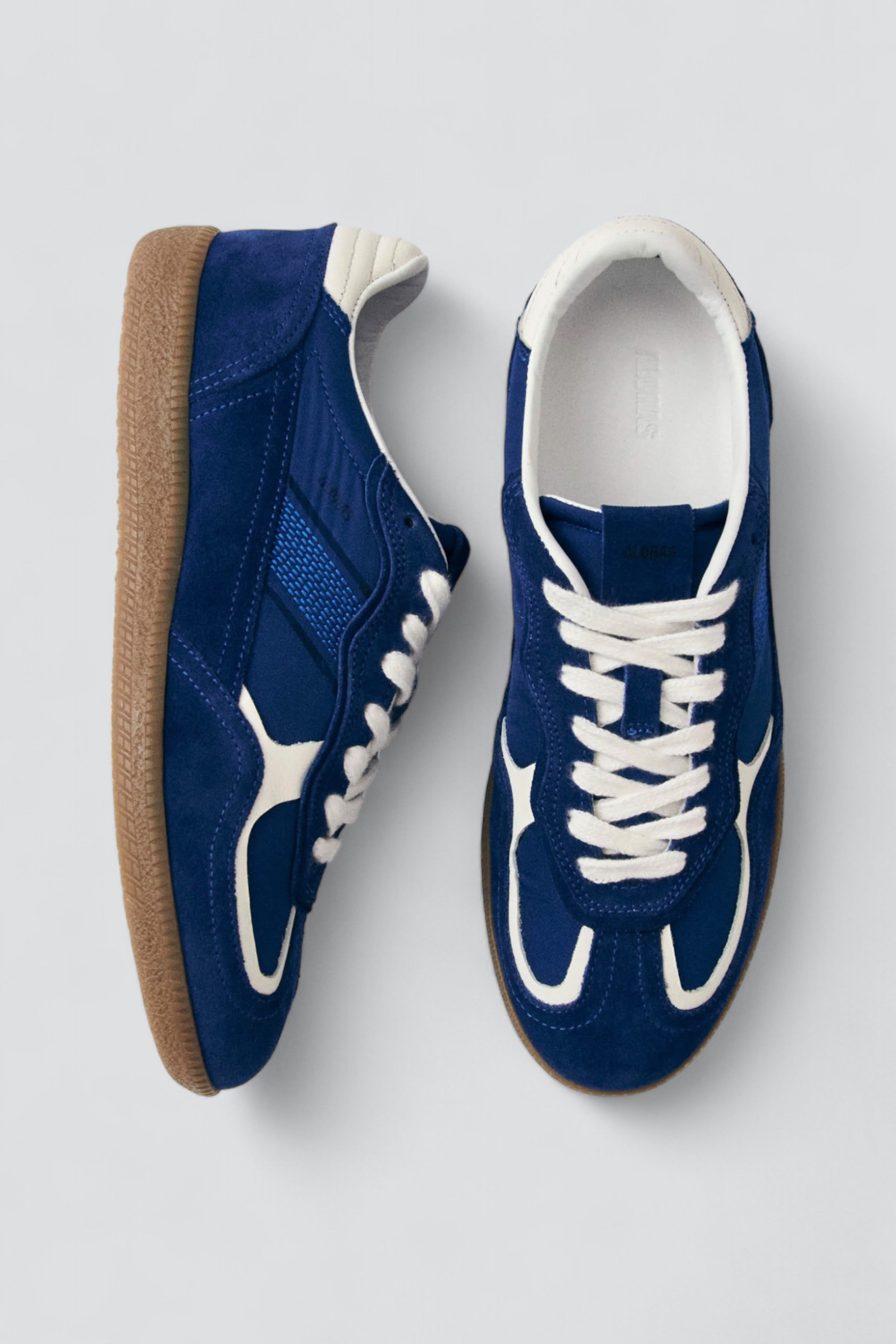 Sheen Blue Tb.490 Rife Leather Sneakers