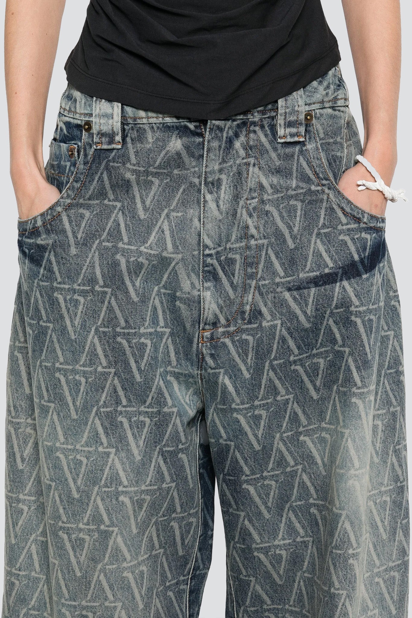 Blue Woven Baby Jeans