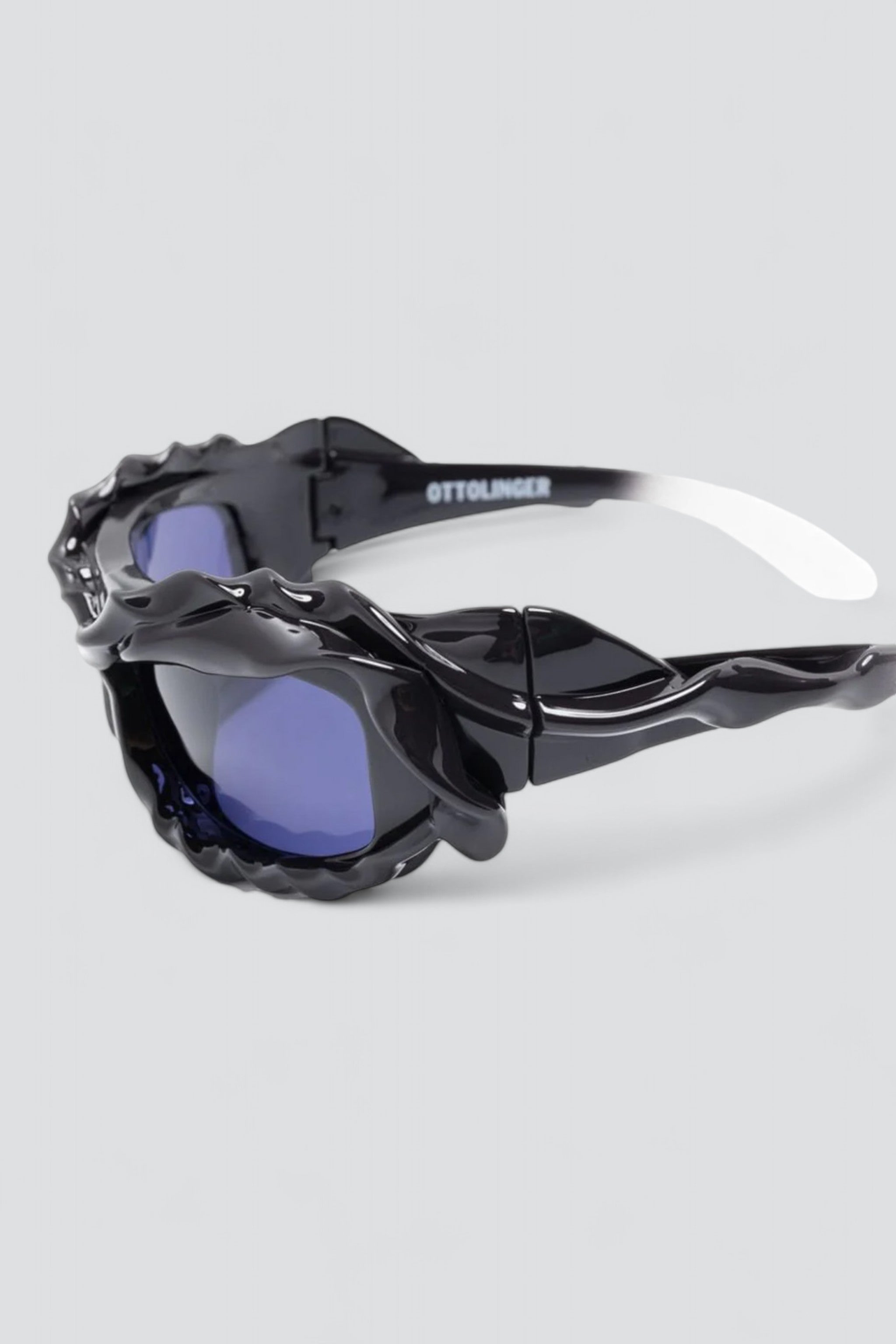 Charcoal White Fade / Blue Twisted Sunglasses