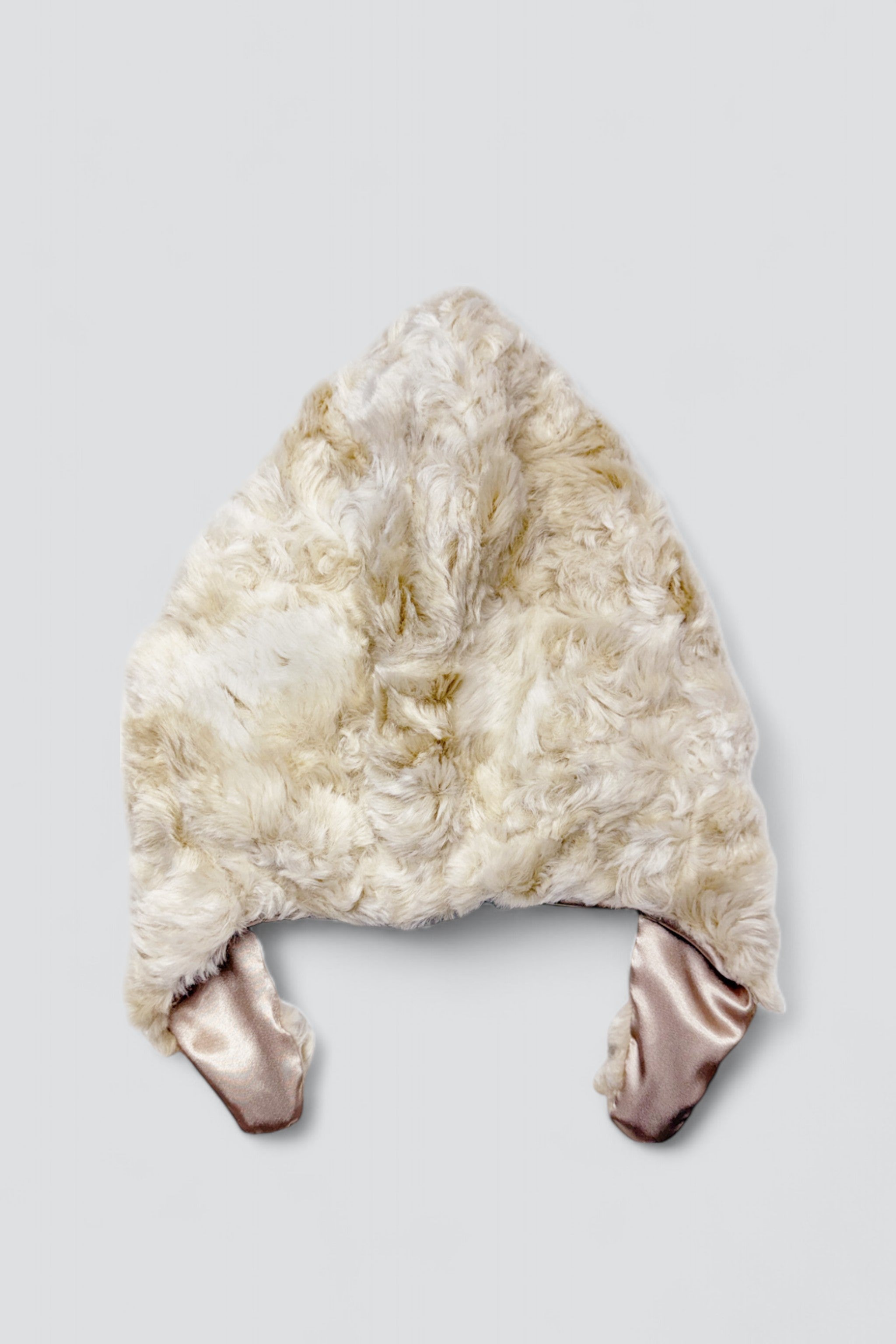 Cream Shag Faux Fur Sno Hood