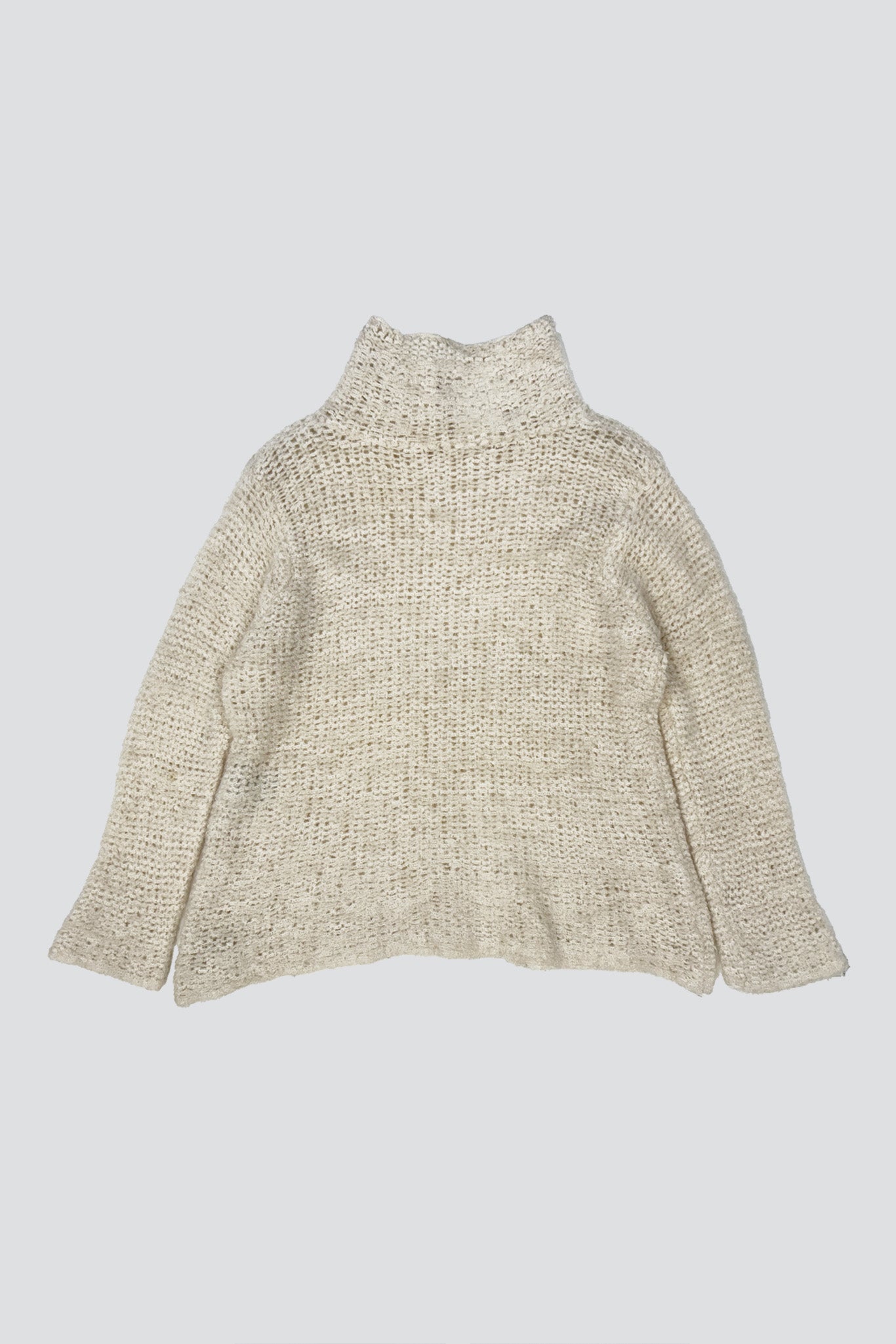 Cream Mohair Cowl Neck Sweater