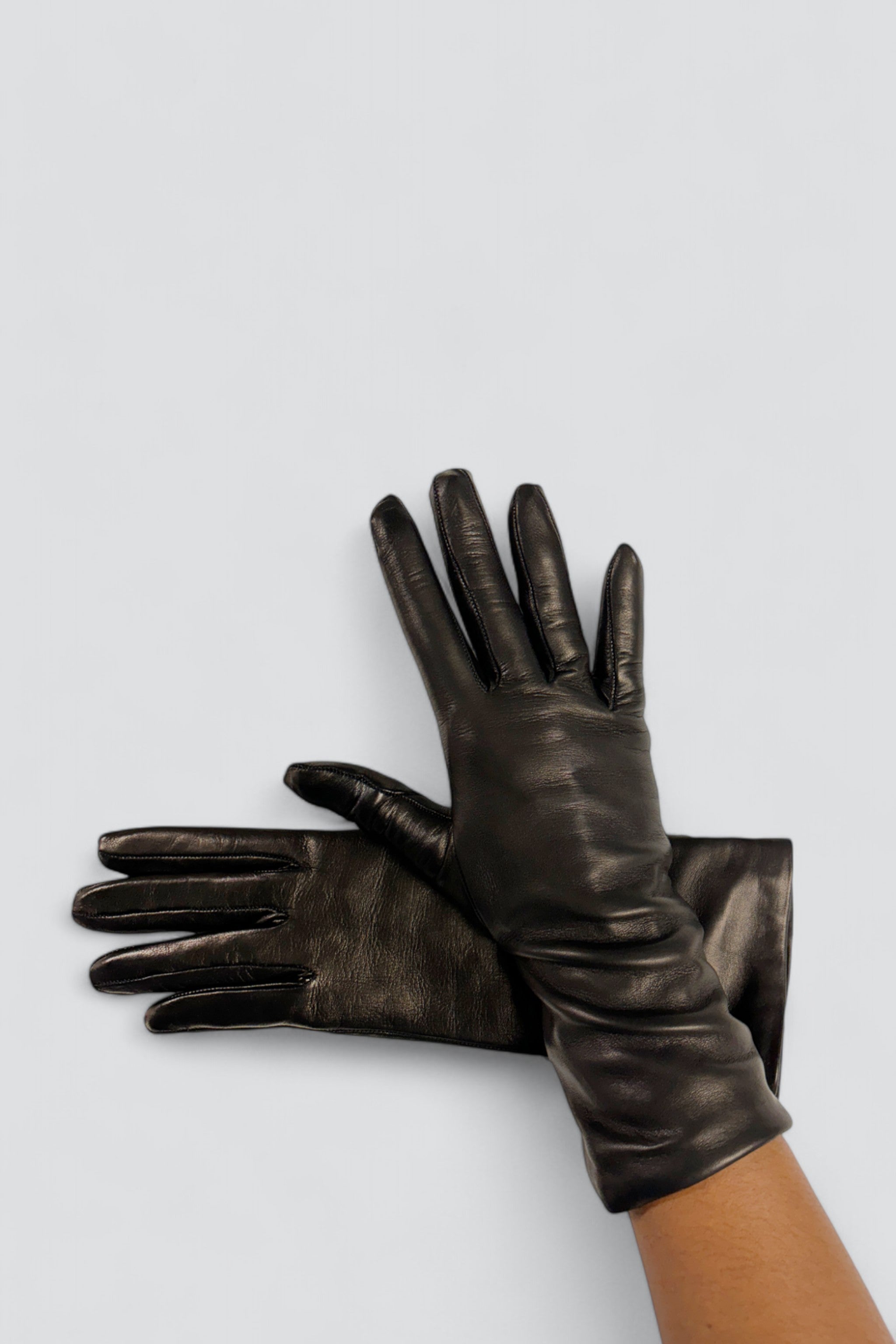 Dark Brown Leather Slim Glove