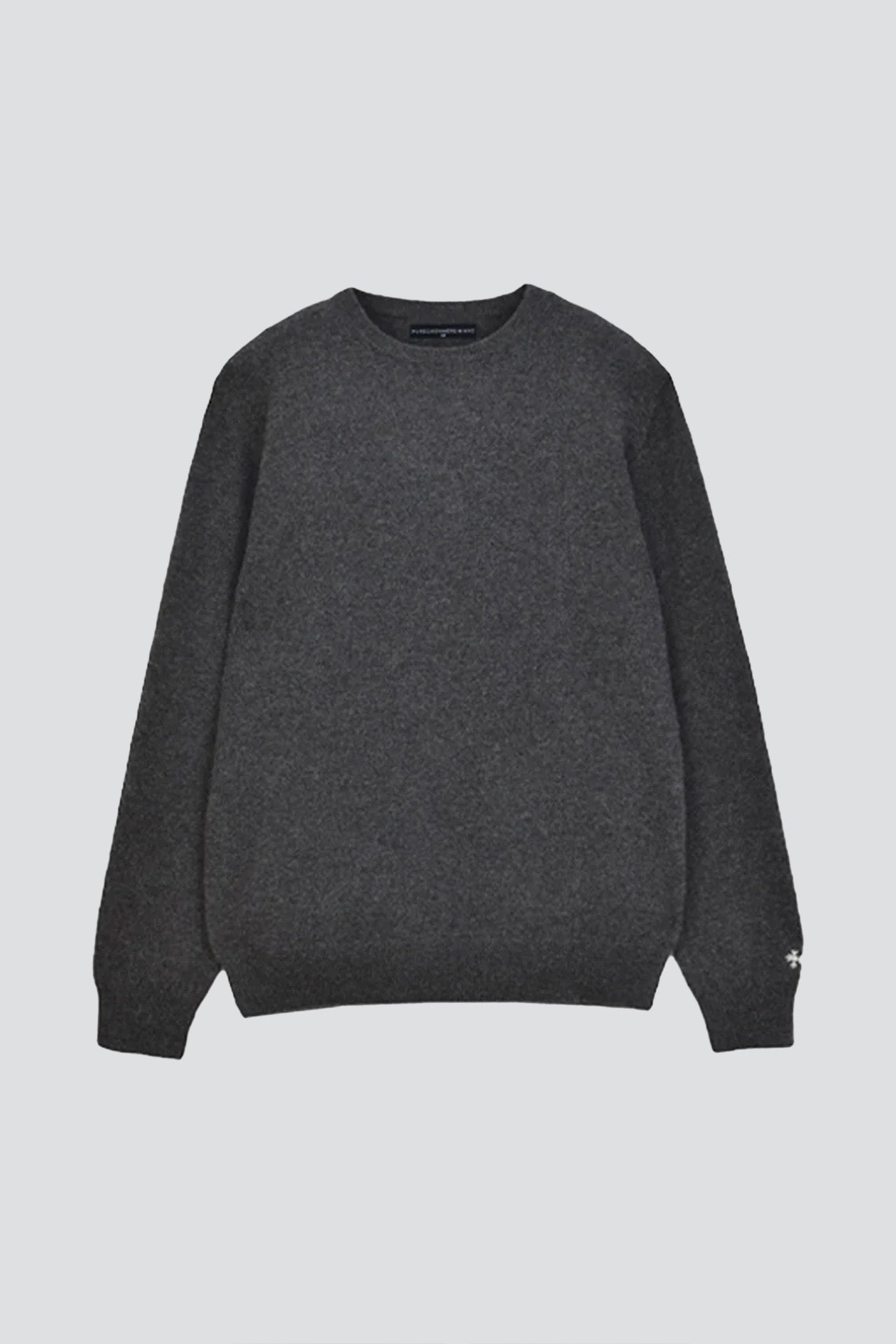 Graphite Cashmere Mockneck Sweater