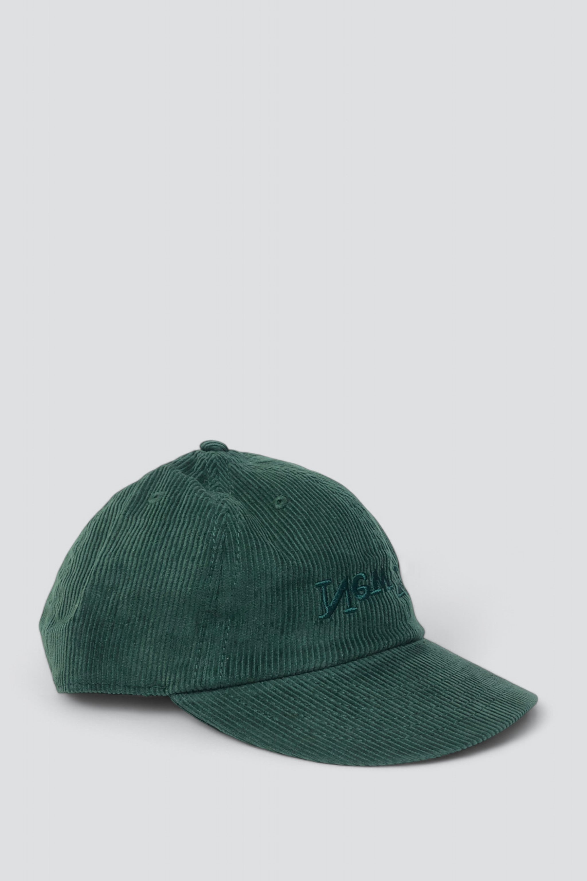 New York Embroidered Hat - Green Corduroy