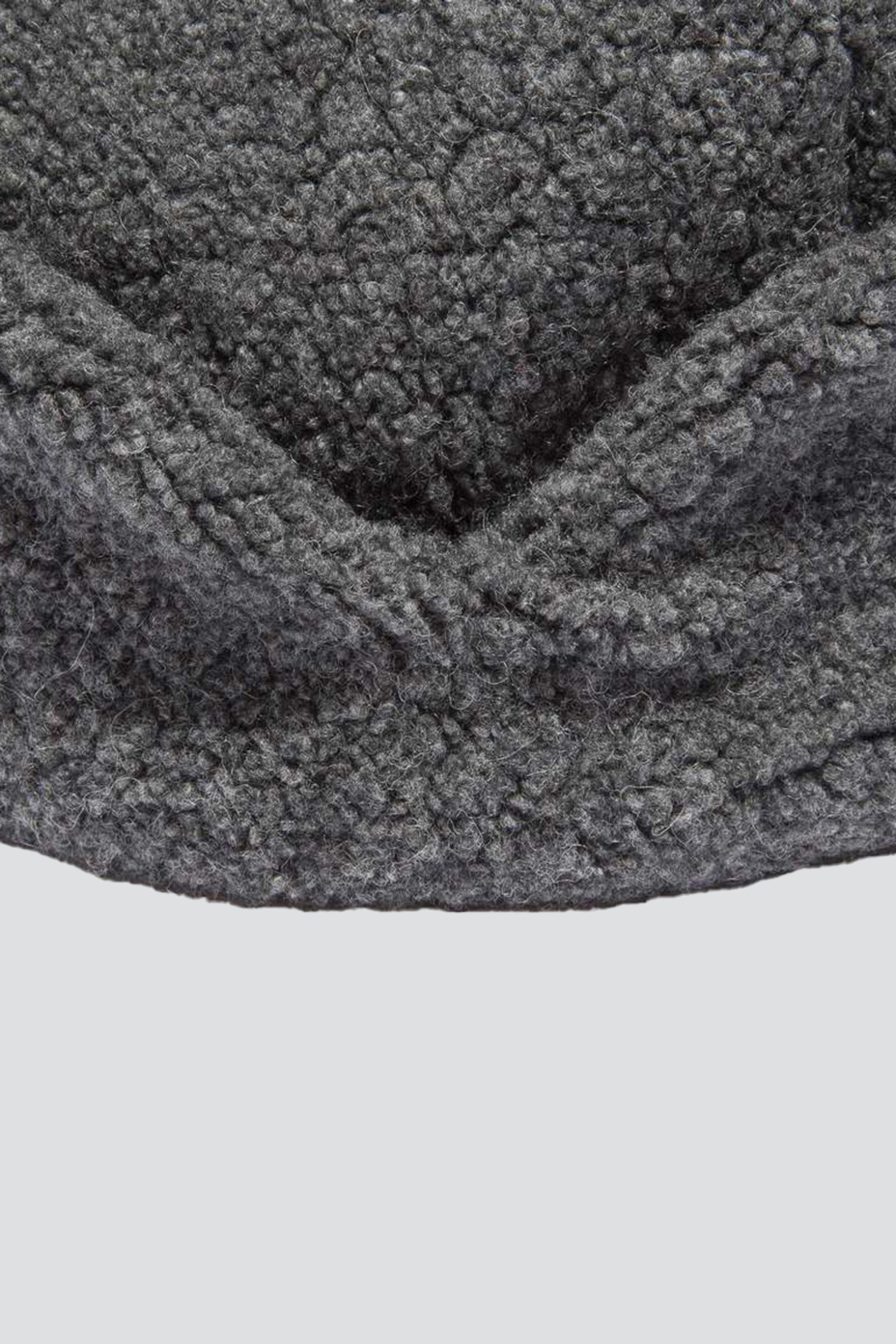 Grey Wool Flight Cap