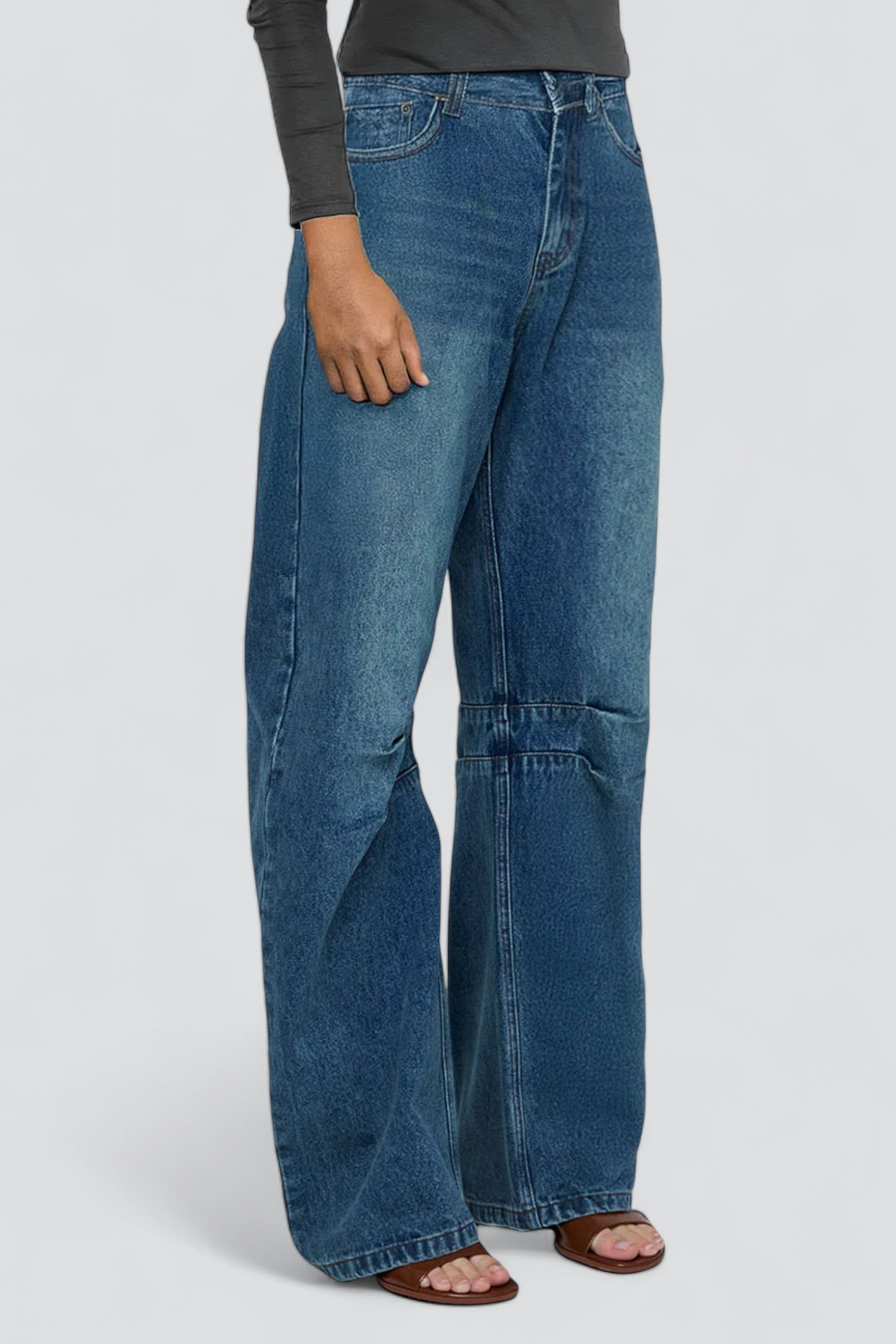 Indigo Darted Leg Jeans