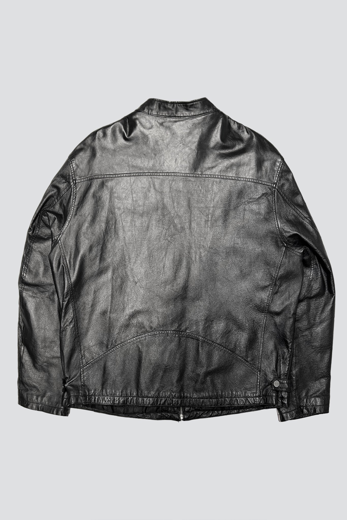 Leather Racer Zip Jacket