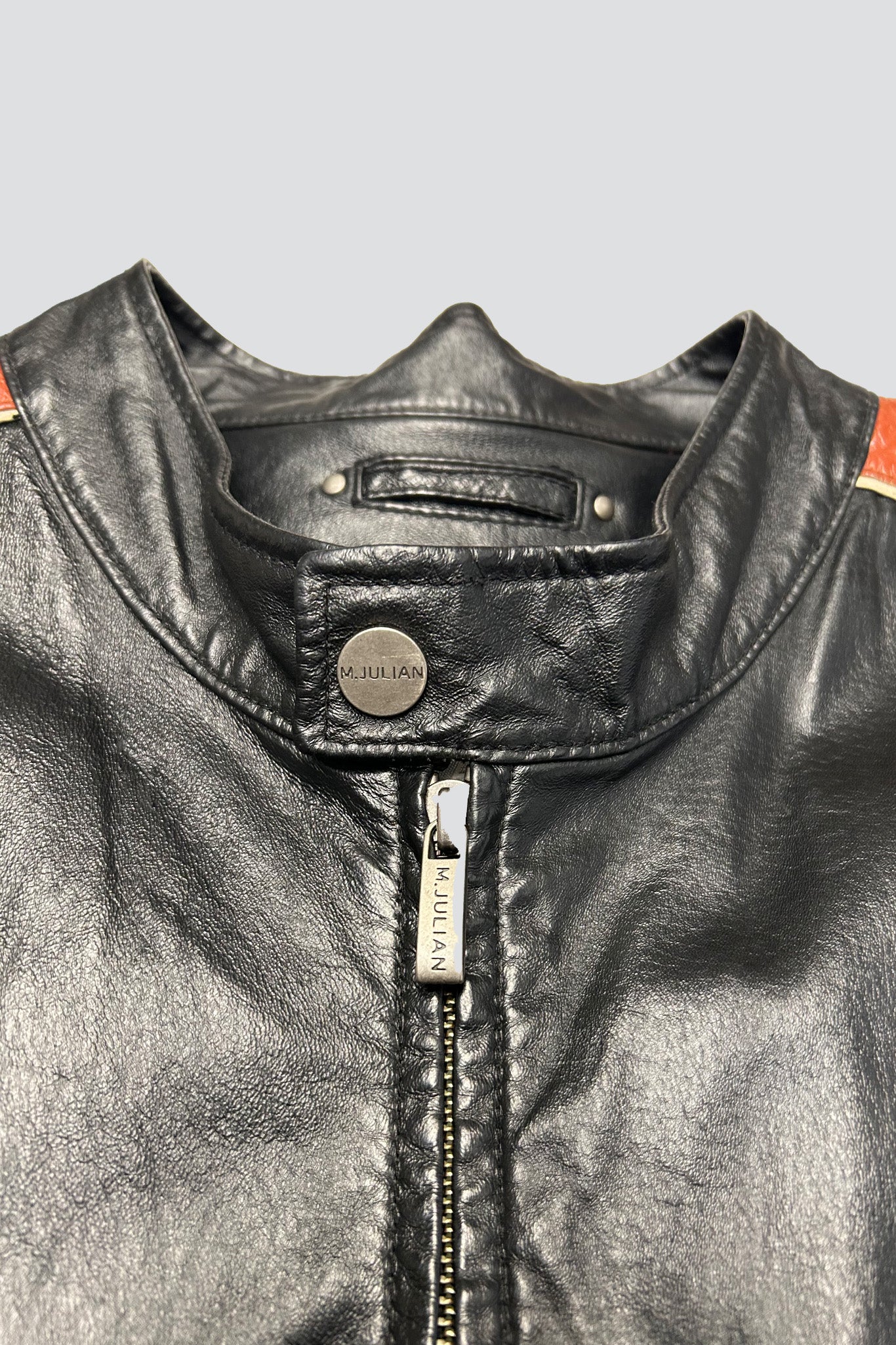 Leather Racer Zip Jacket