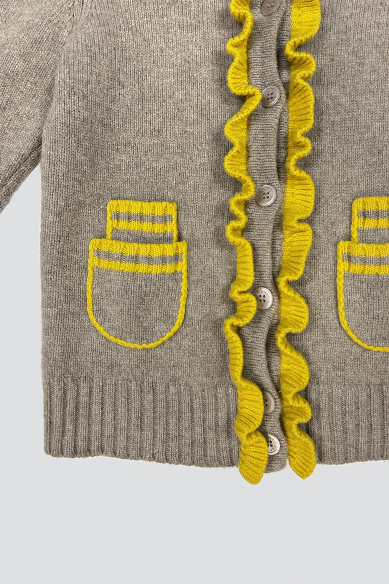 Marc Jacobs Yellow Trim Cardigan