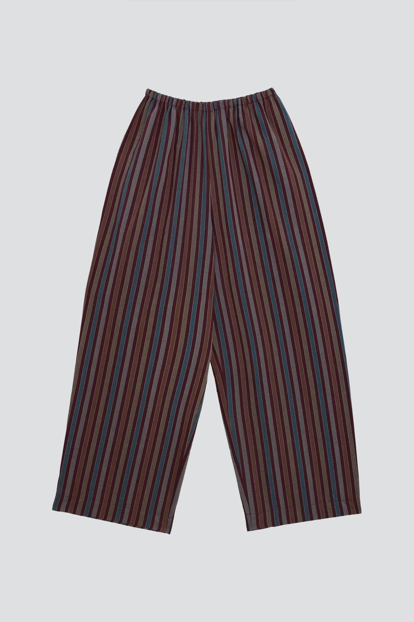 Maroon Multi Stripe Ole Pants