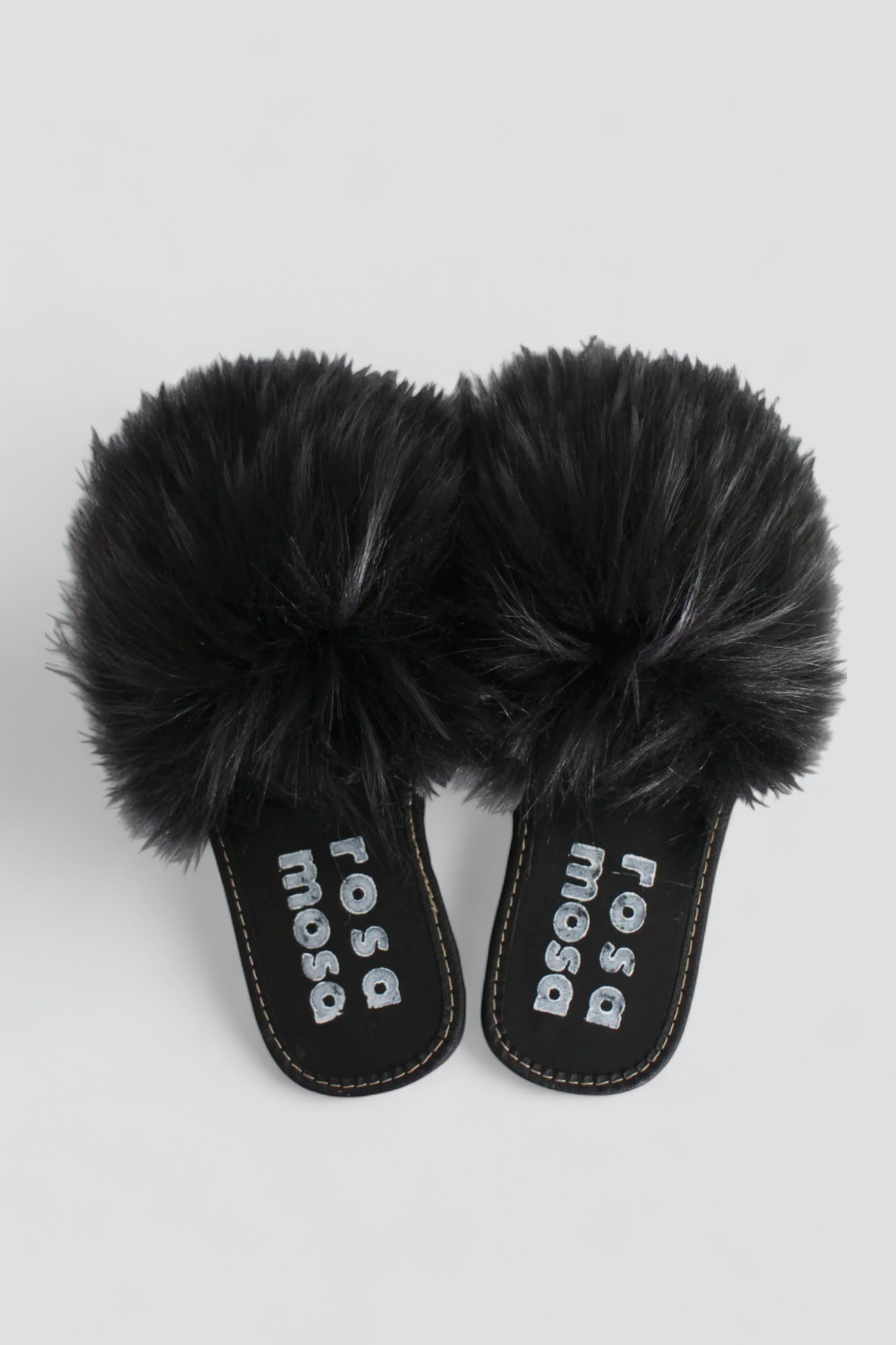 Nero Faux Fur Slippers