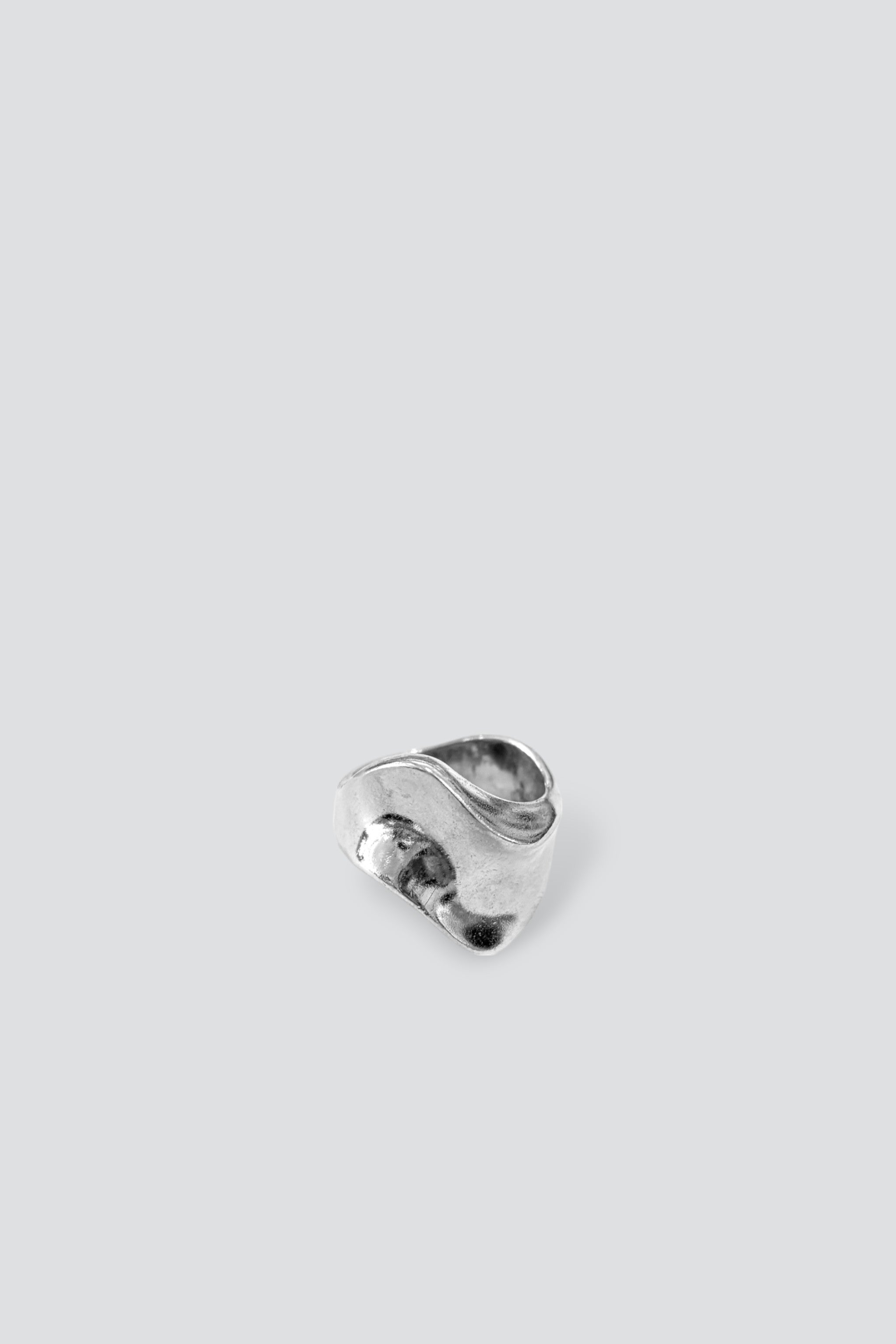 Sterling Silver Concave Wave Ring