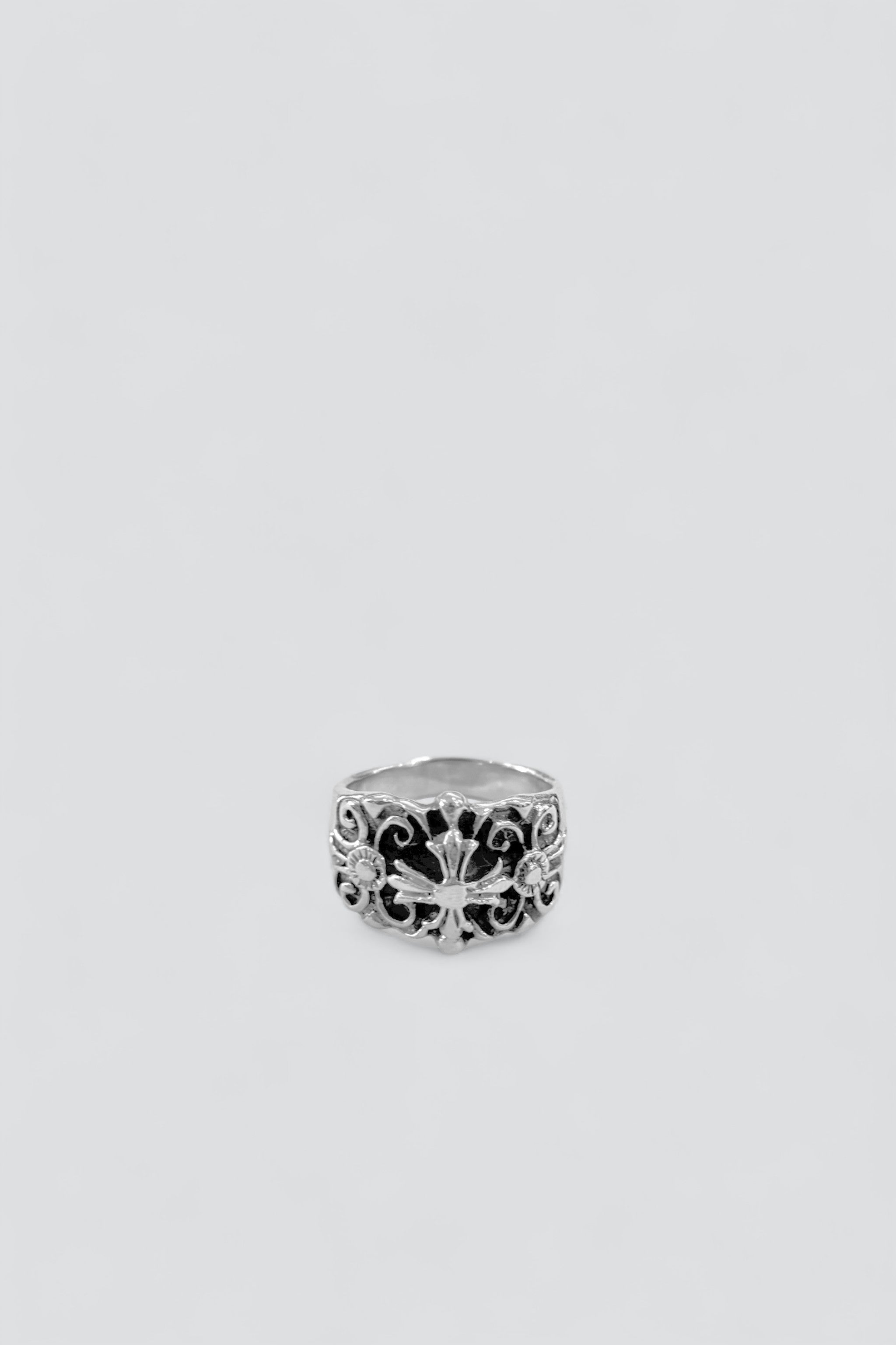 Sterling Silver Gothic Cross Ring