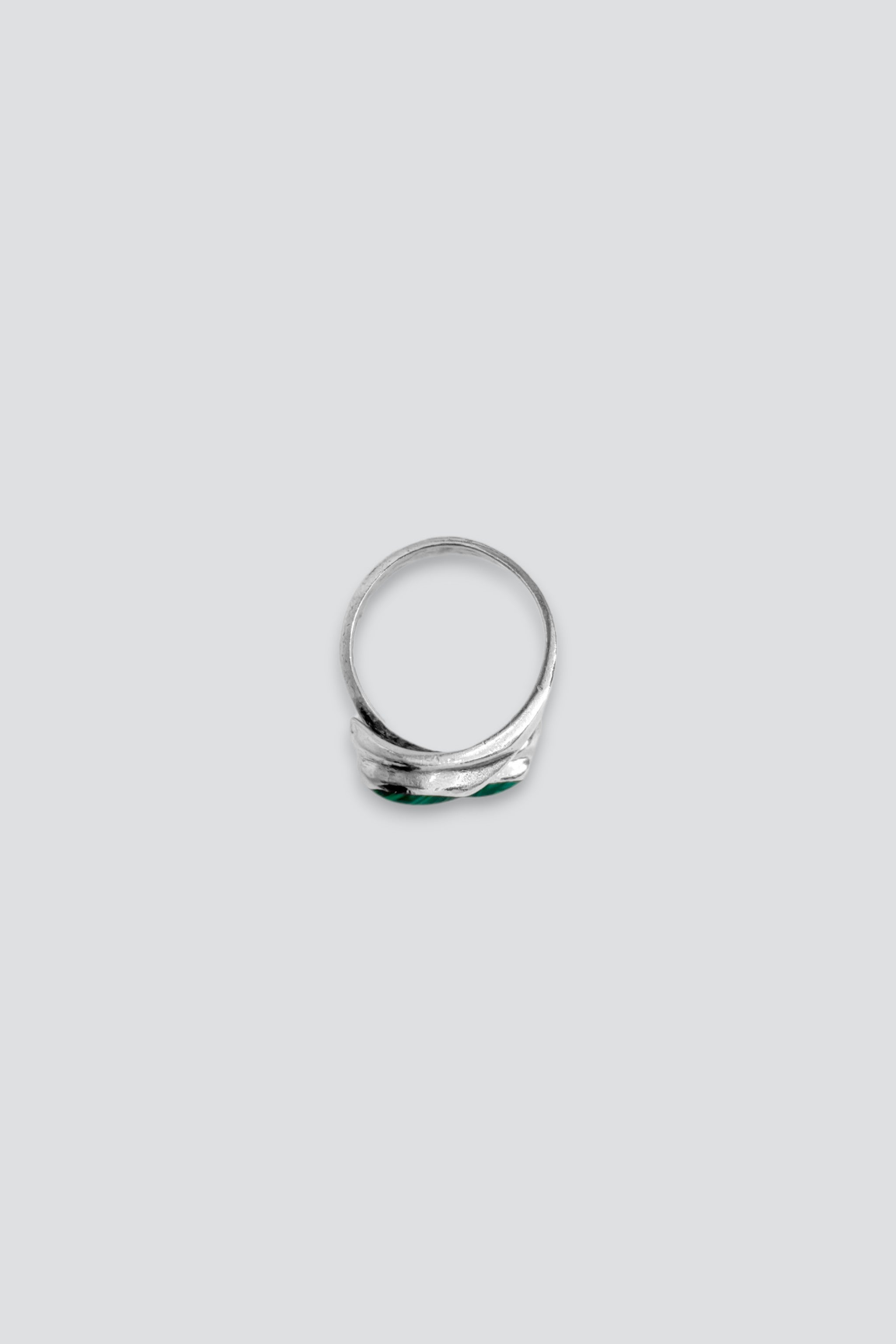 Sterling Silver Malachite Wrap Ring