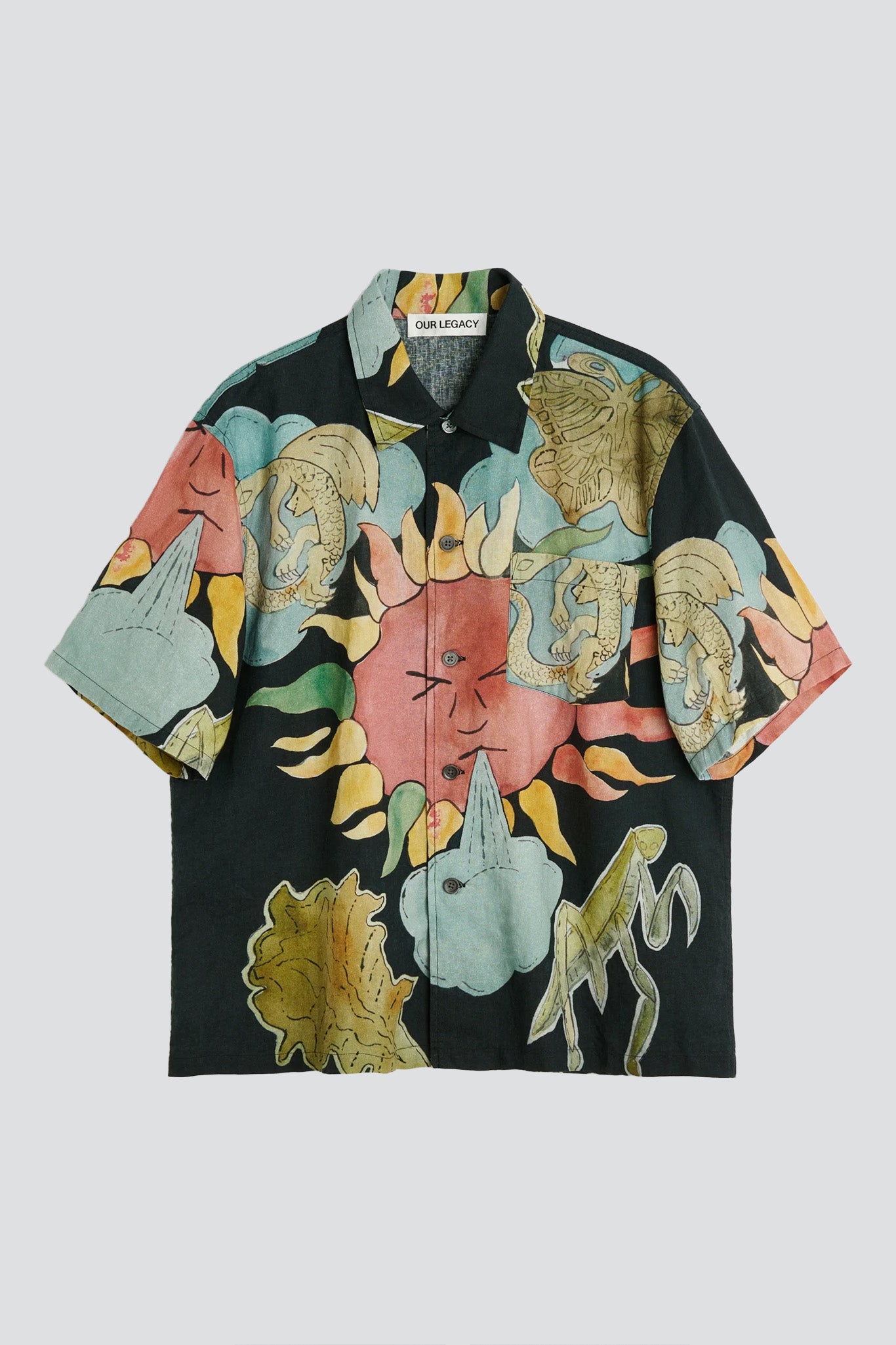 Solar Power Print Box Shirt Shortsleeve