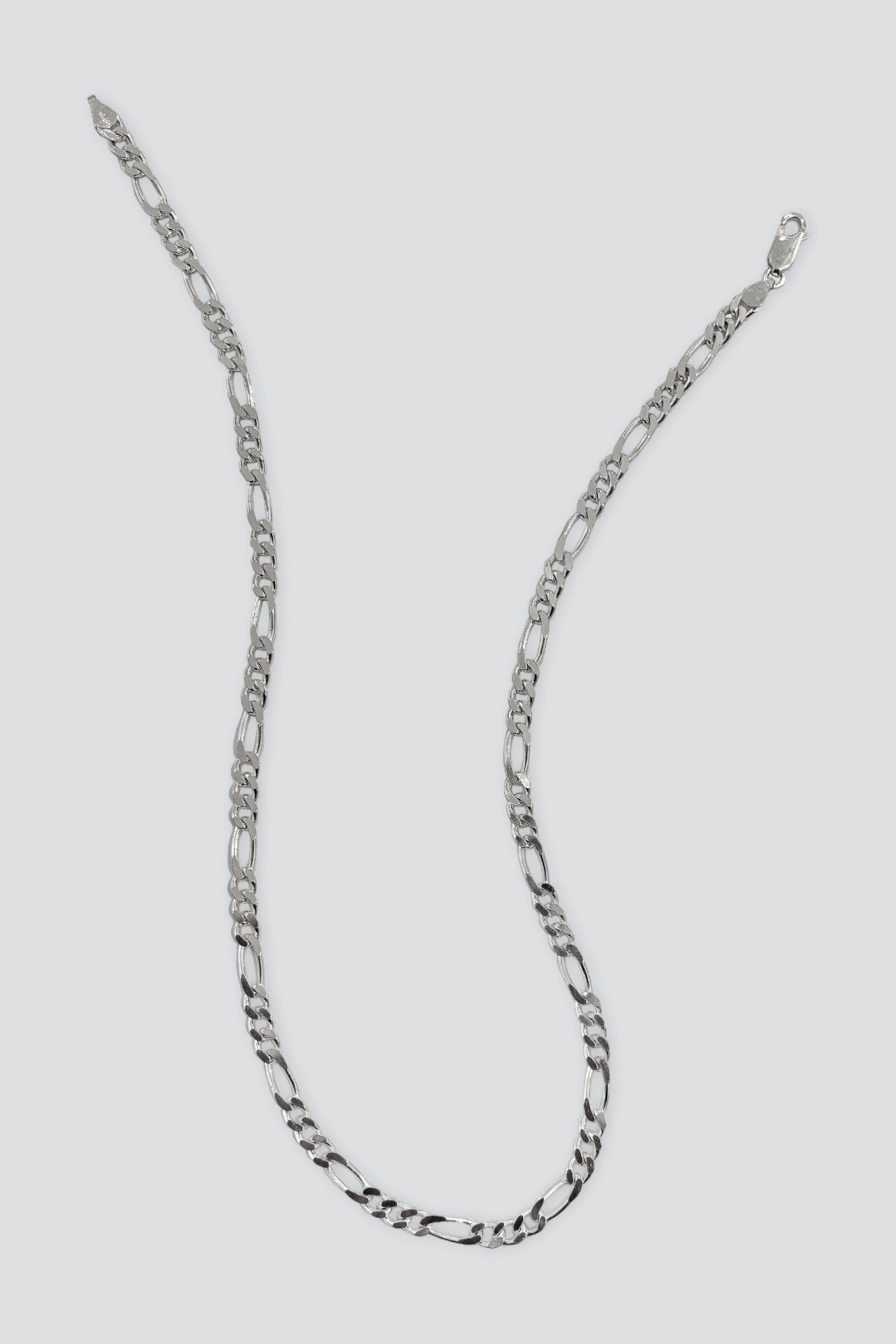Sterling Silver Heavy Figaro Necklace