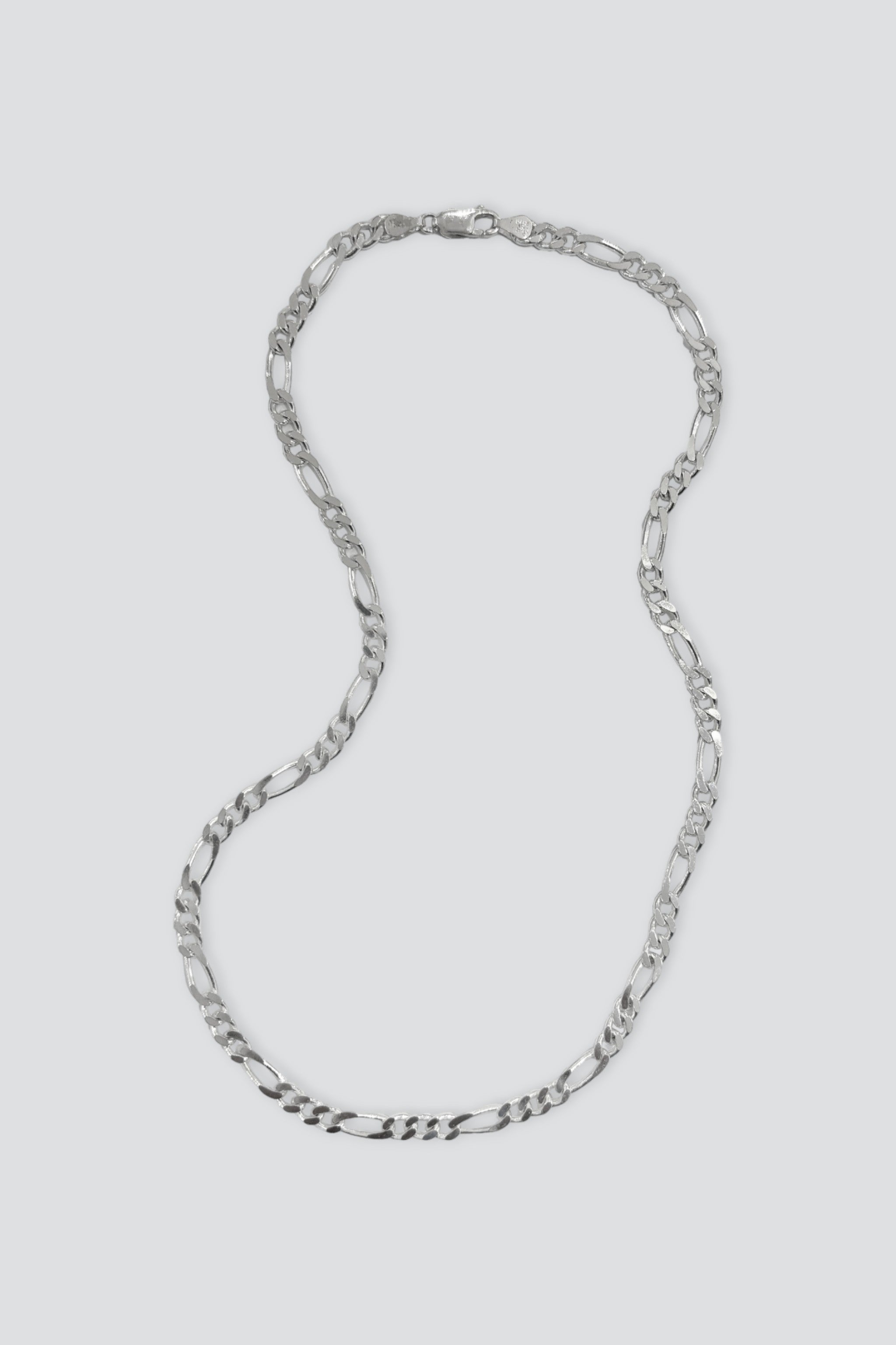 Sterling Silver Heavy Figaro Necklace