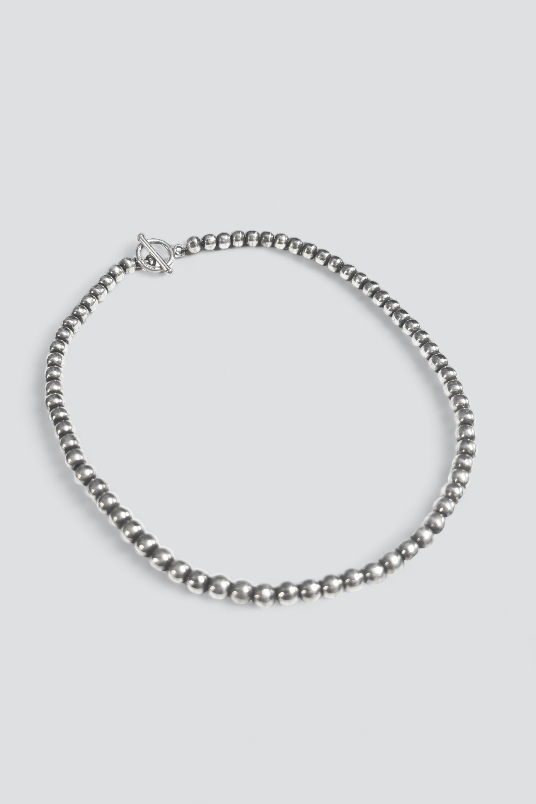 Sterling Silver Round Bead Necklace