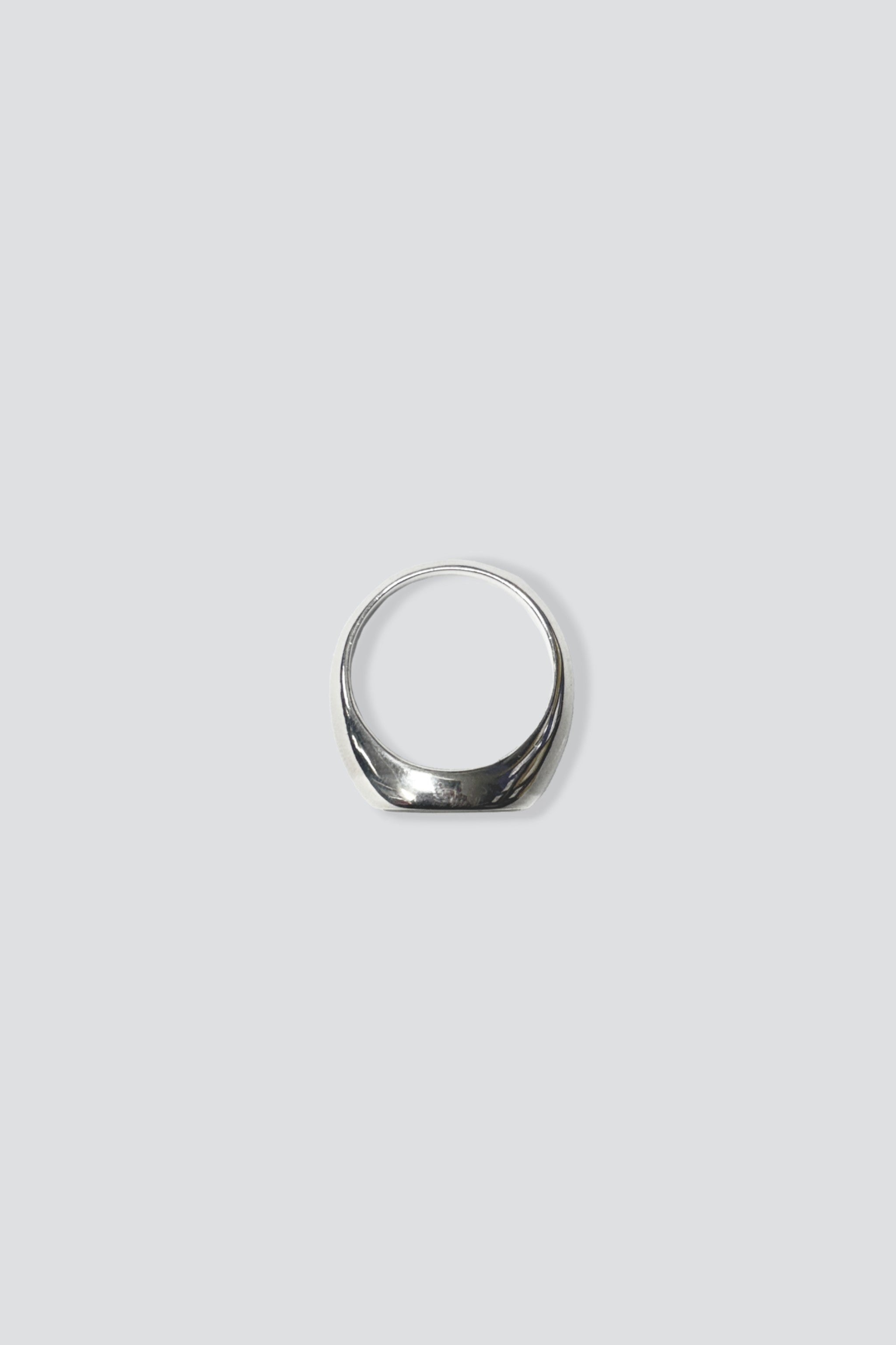 Sterling Silver Round Mother of Pearl Ring