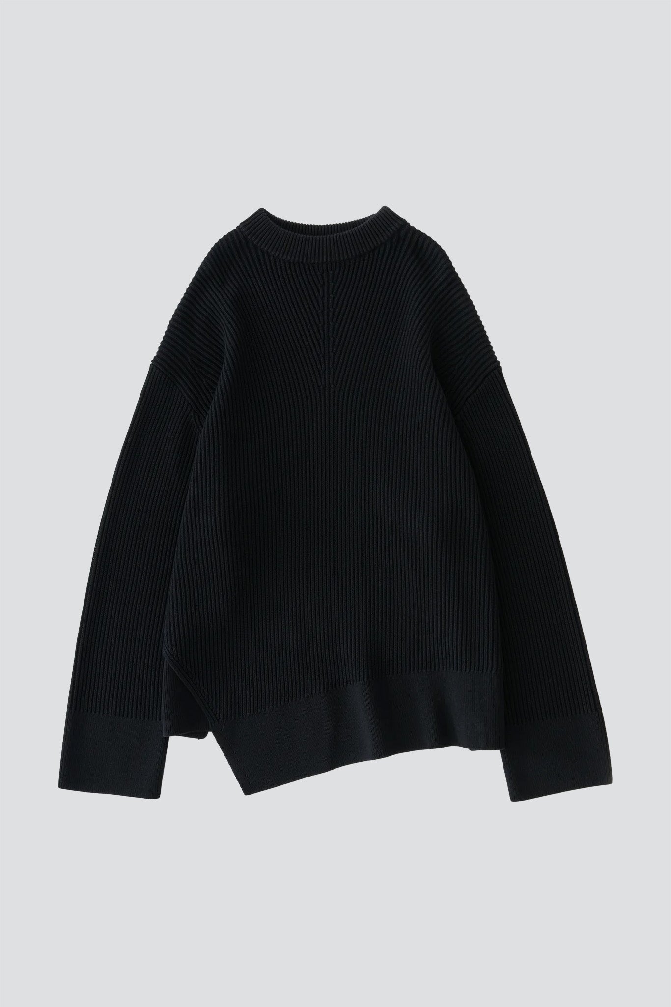 Darkest Navy Verda Asymmetric Knit