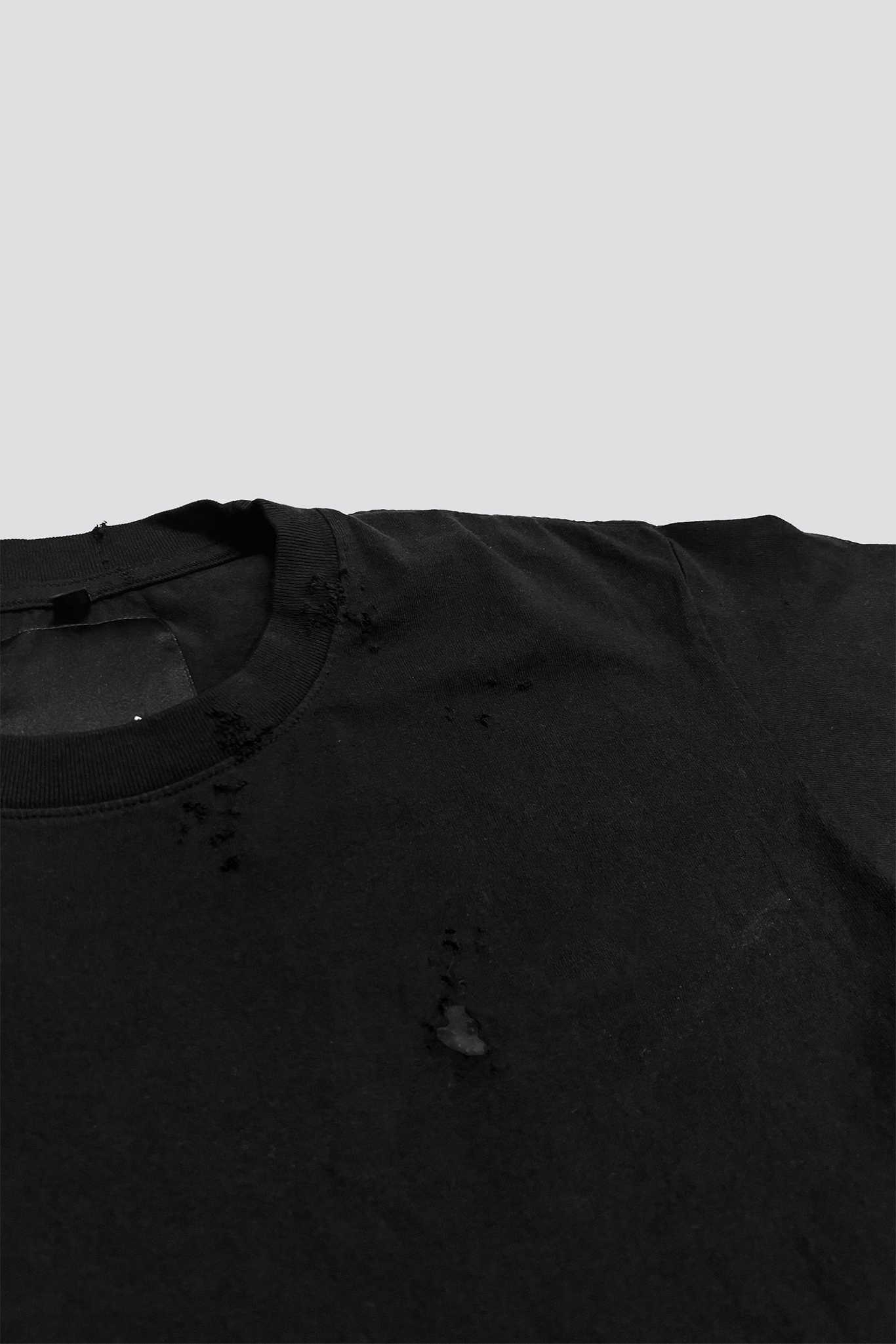 Distressed Black T-Shirt