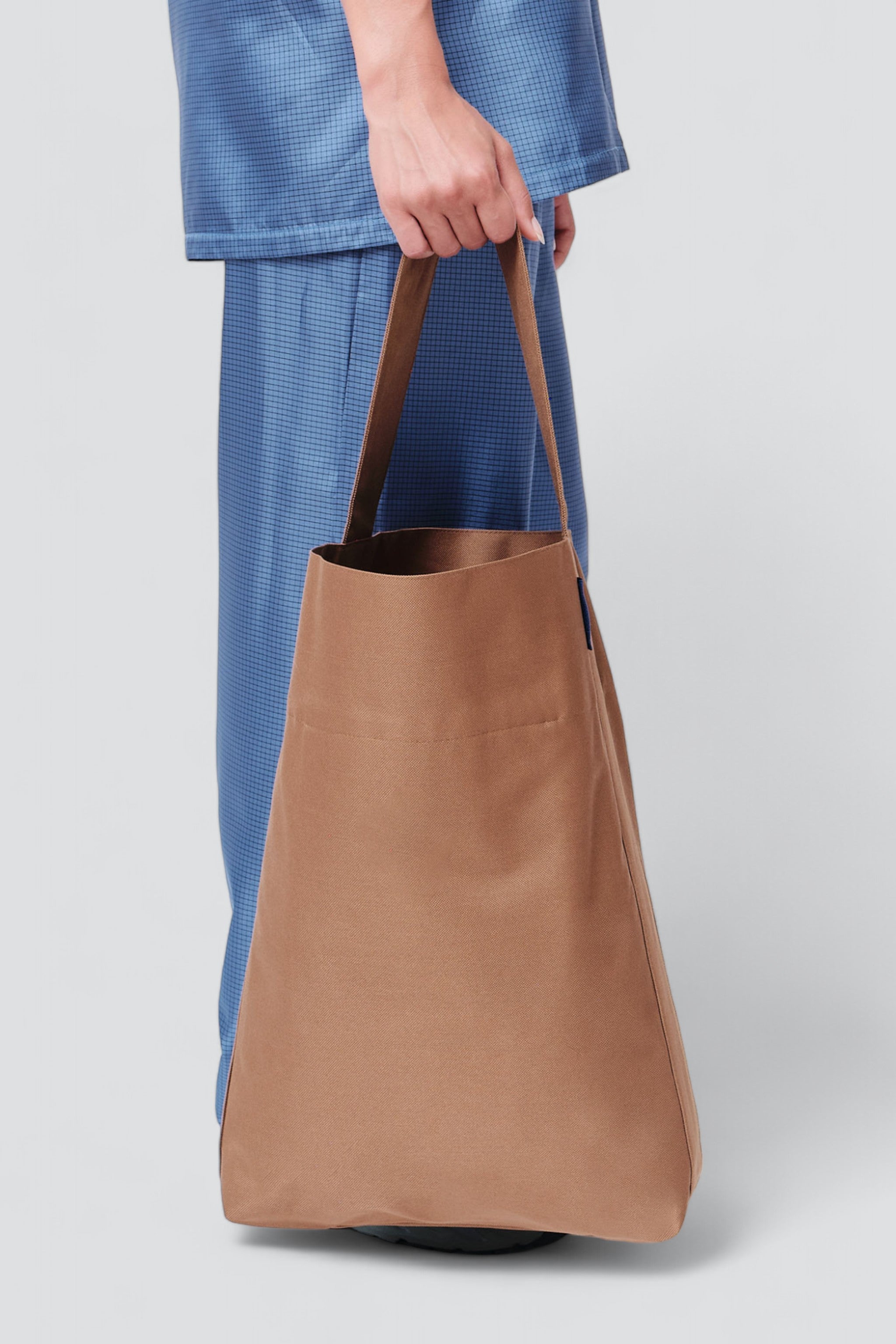 Mocha Waterproof Canvas Bucket Tote