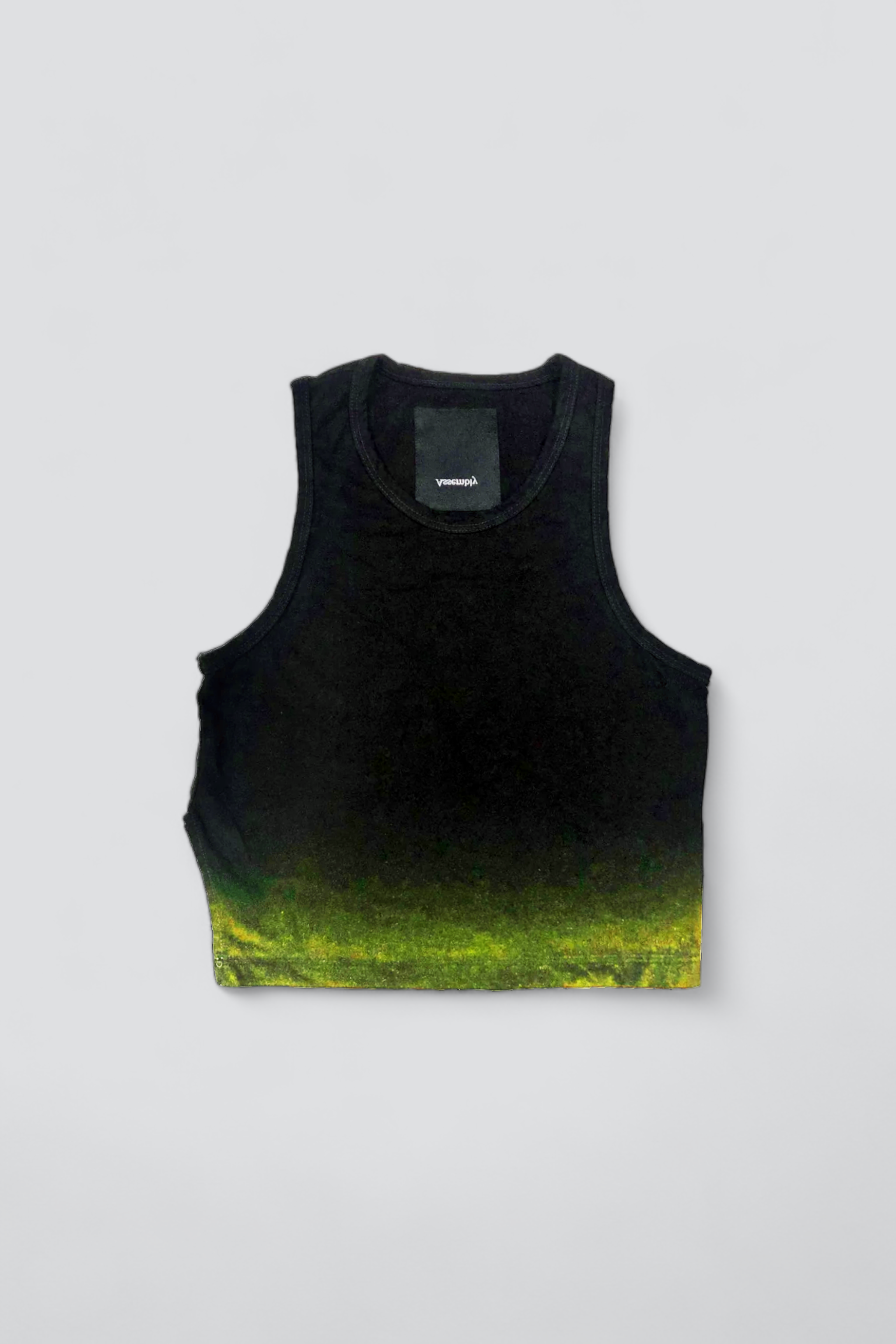 Black/Yellow Airbrush Stretch Tank