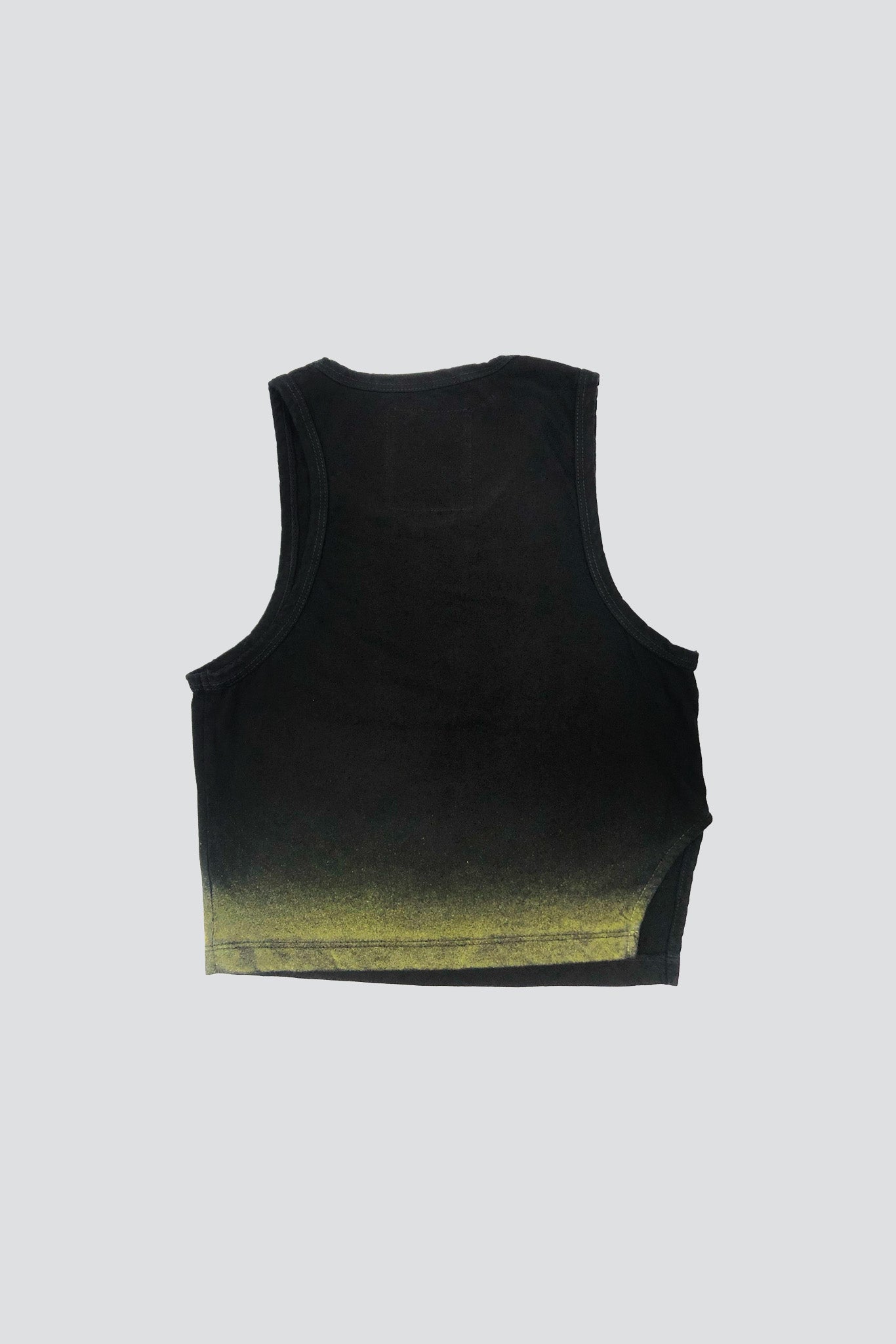 Black/Yellow Airbrush Stretch Tank