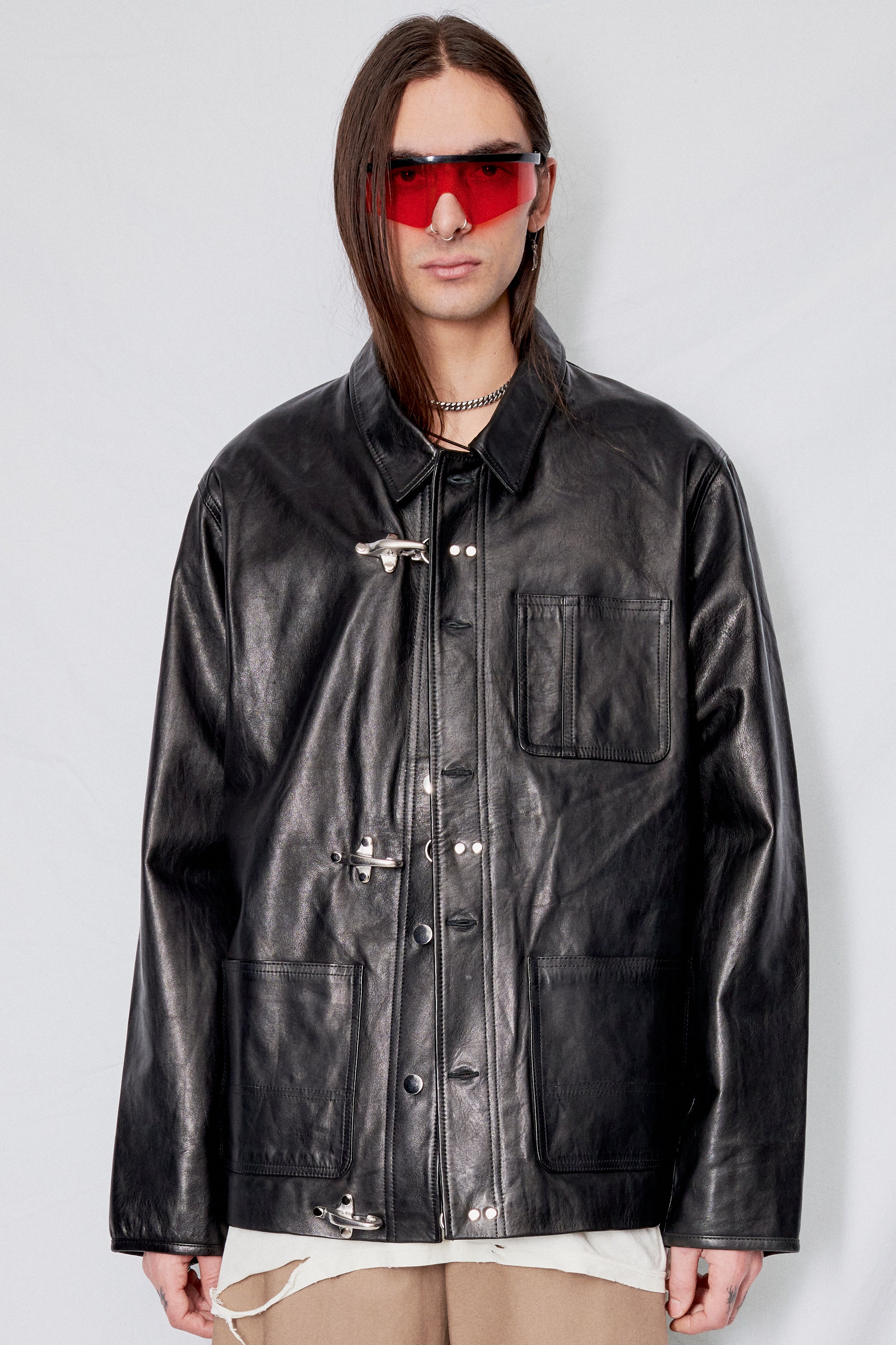 【割引販売】vintage fireman leather jacket ファイヤーマン ジャケット・アウター