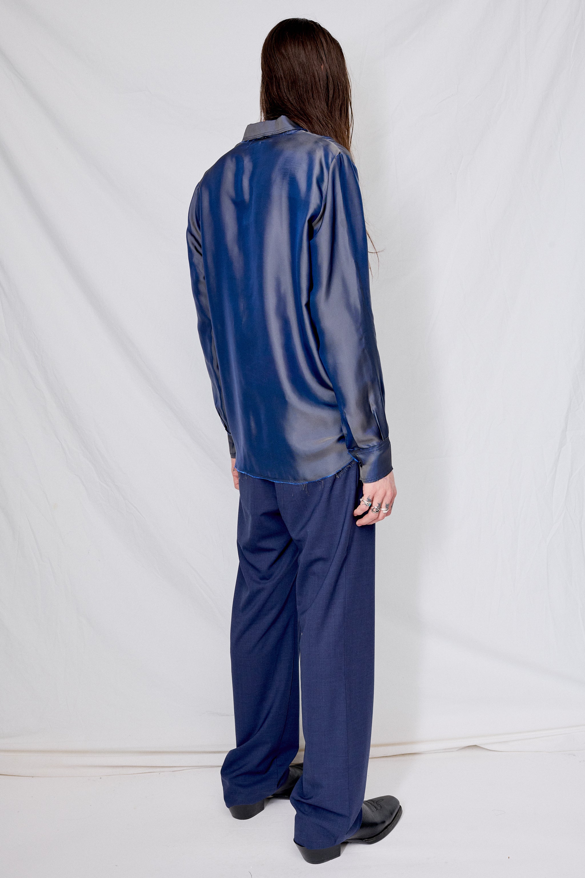 Blue No.197 Graphene Shirt - Gabriela Coll Garments | Assembly New 