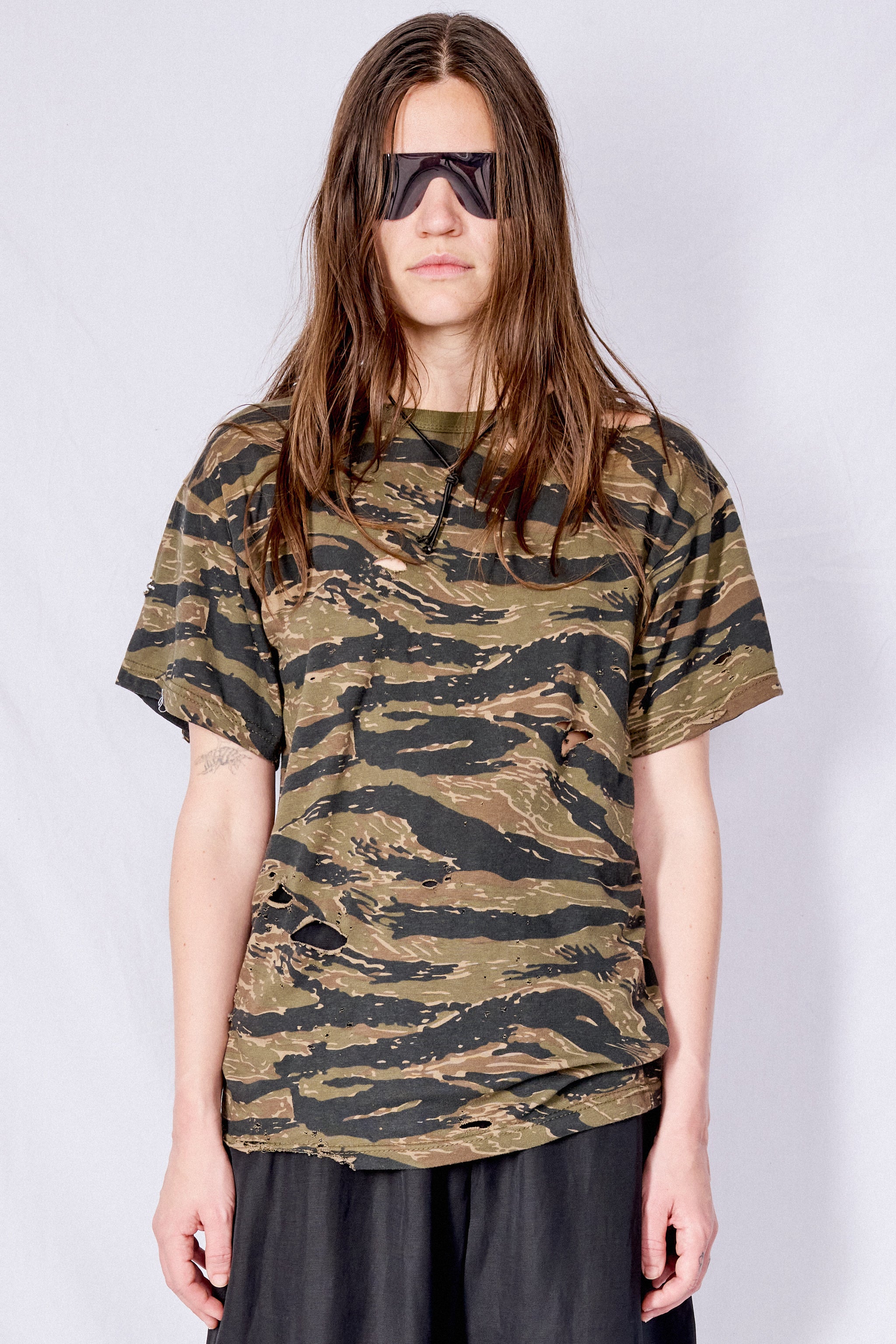 Distressed Camo T-Shirt