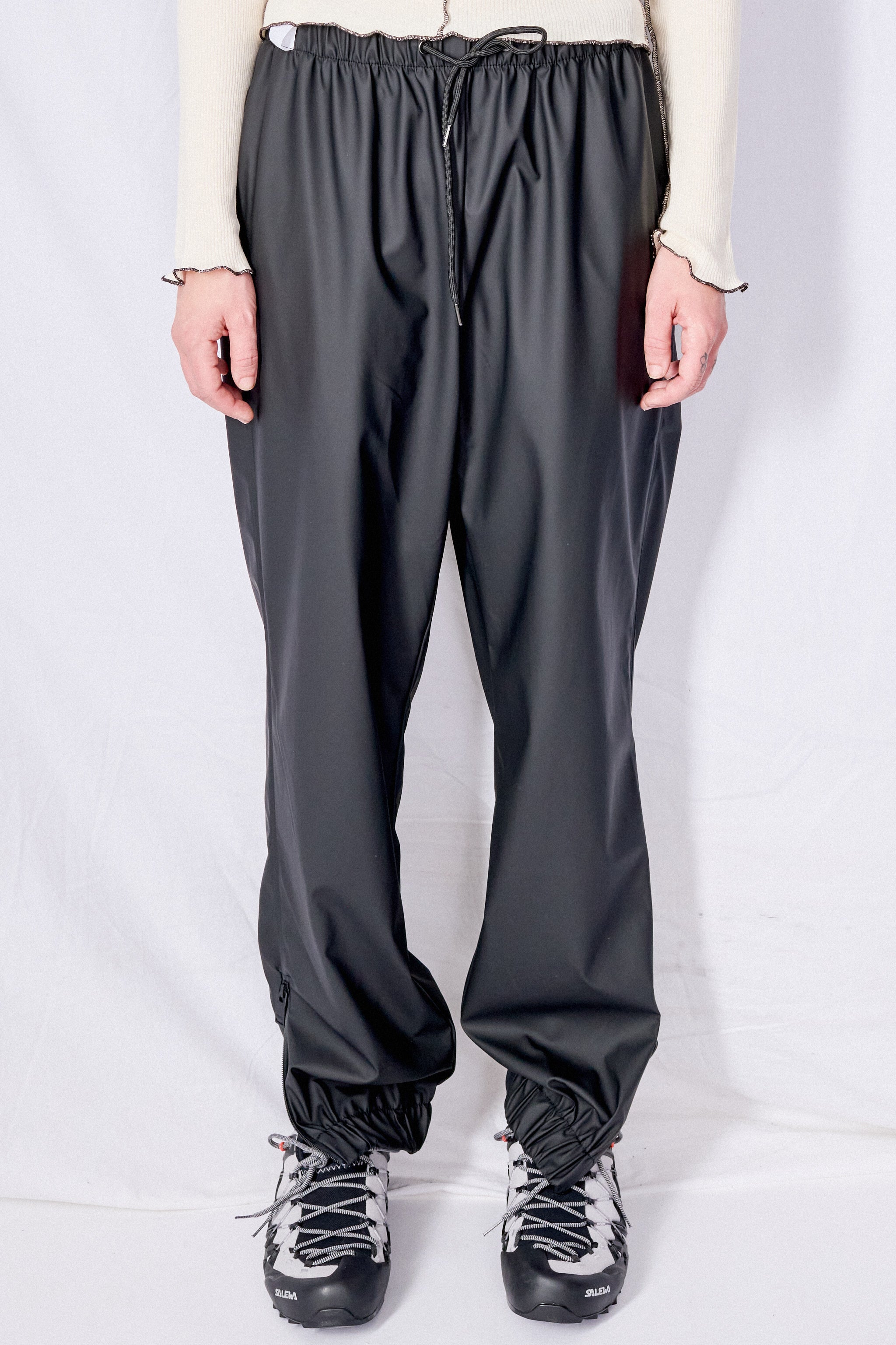 Black Regular Rain Pants