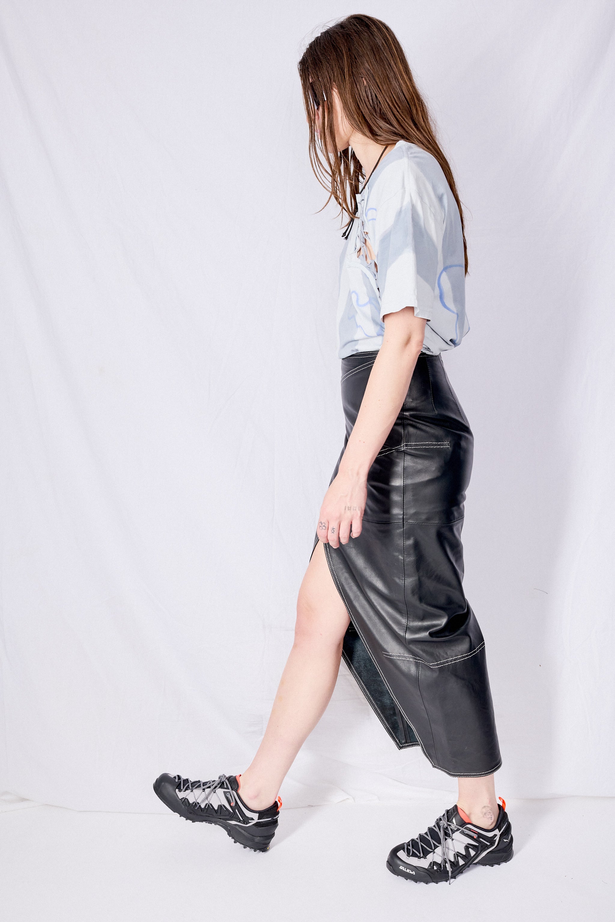 Black Leather Skirt