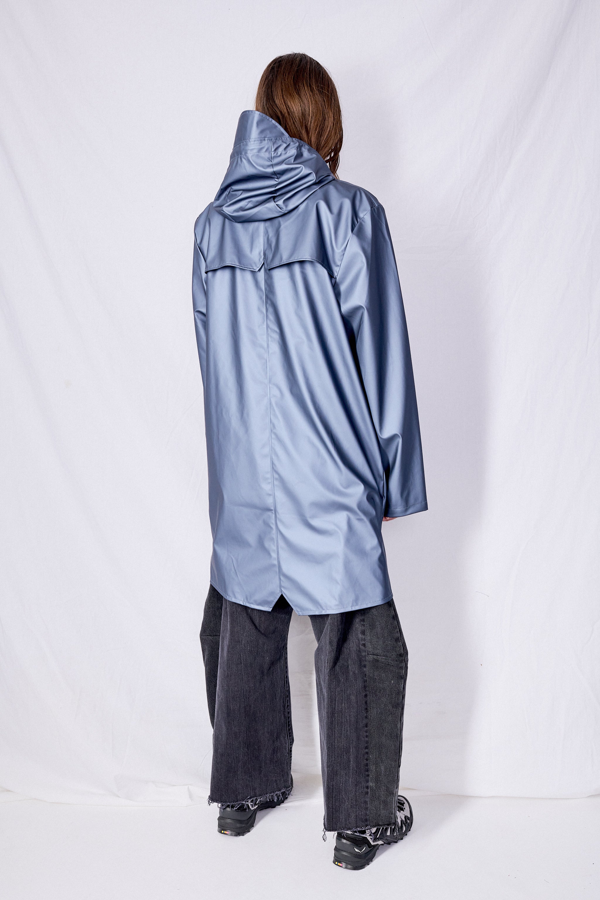 Hooded shops rain coat