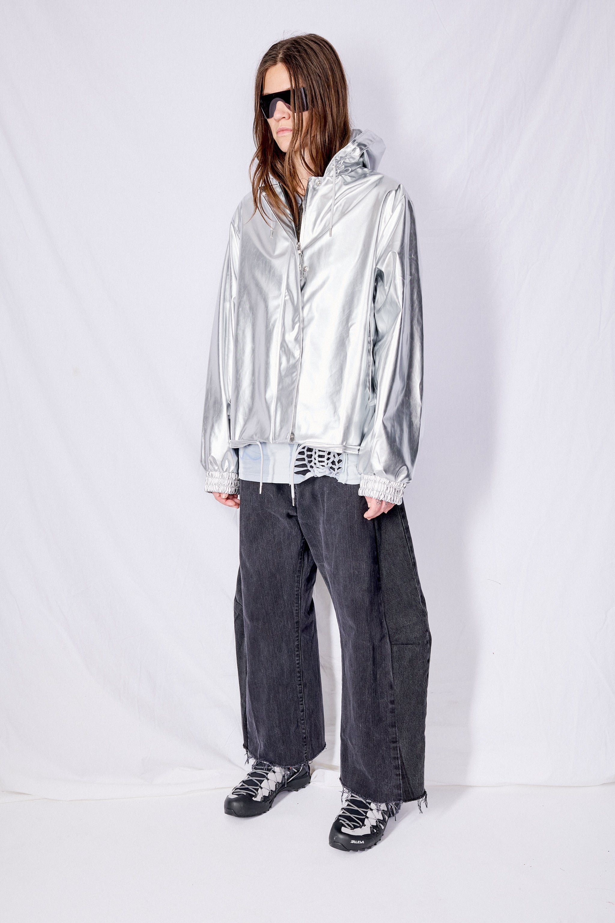 Mirror String W Hooded Rain Jacket