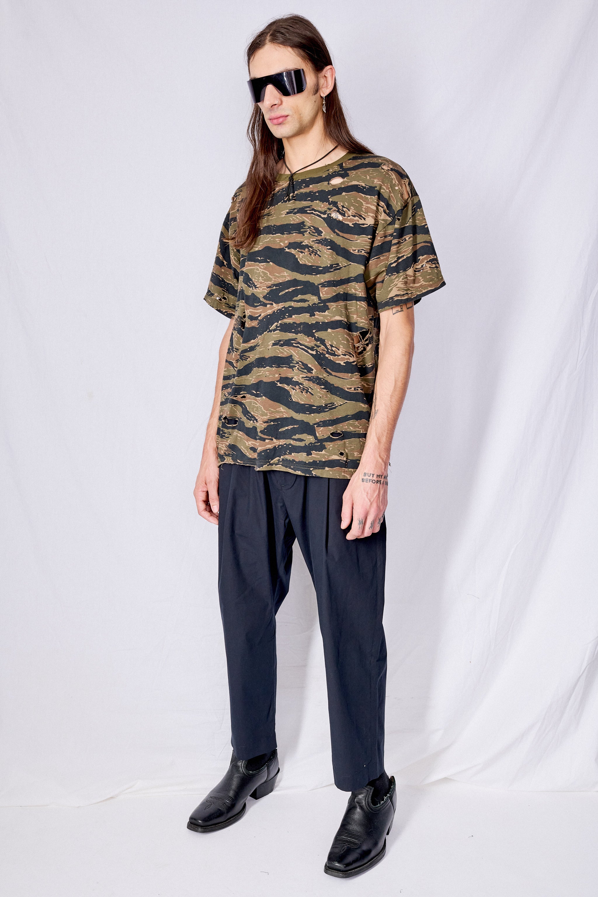 Distressed Camo T-Shirt