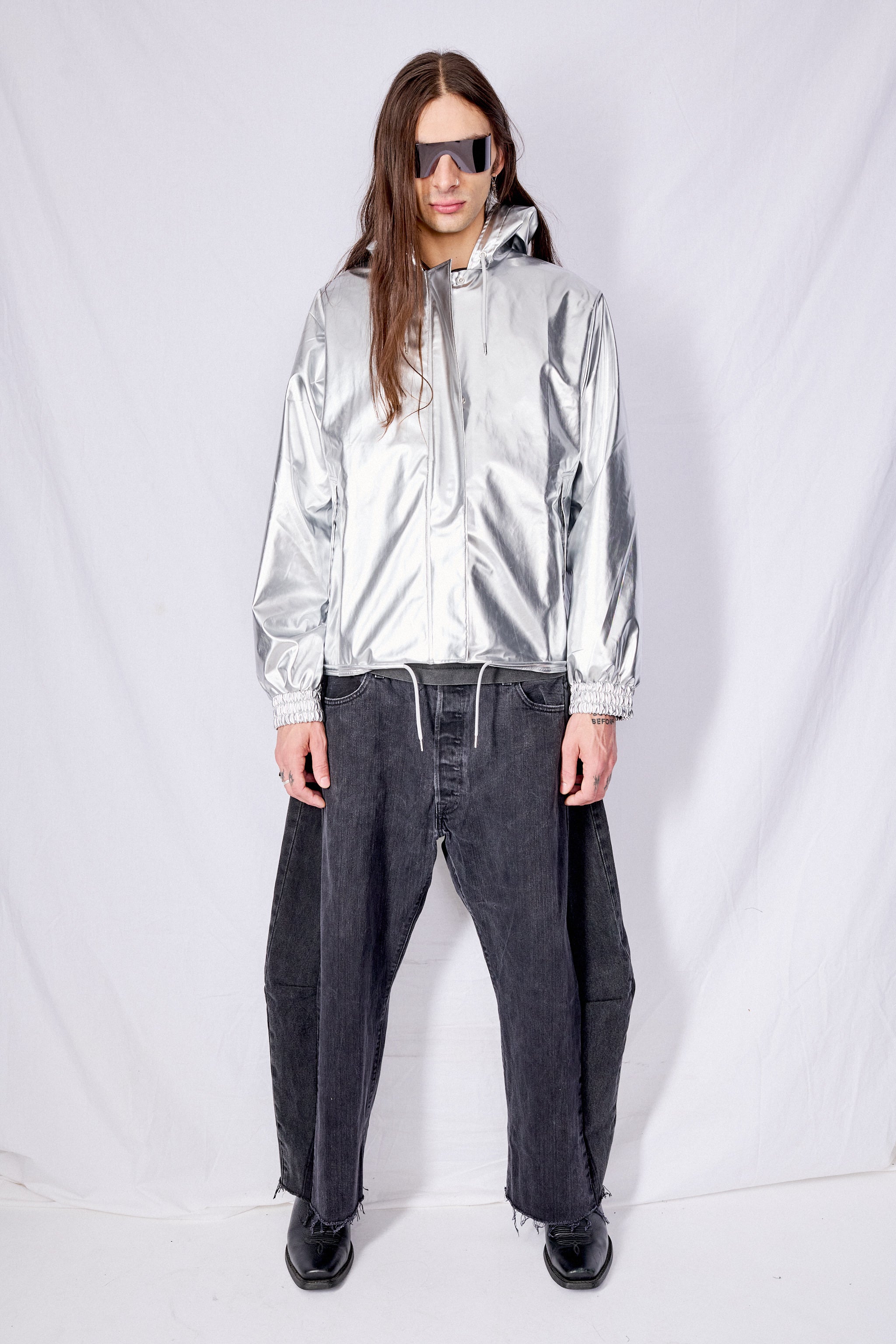 Mirror String W Hooded Rain Jacket