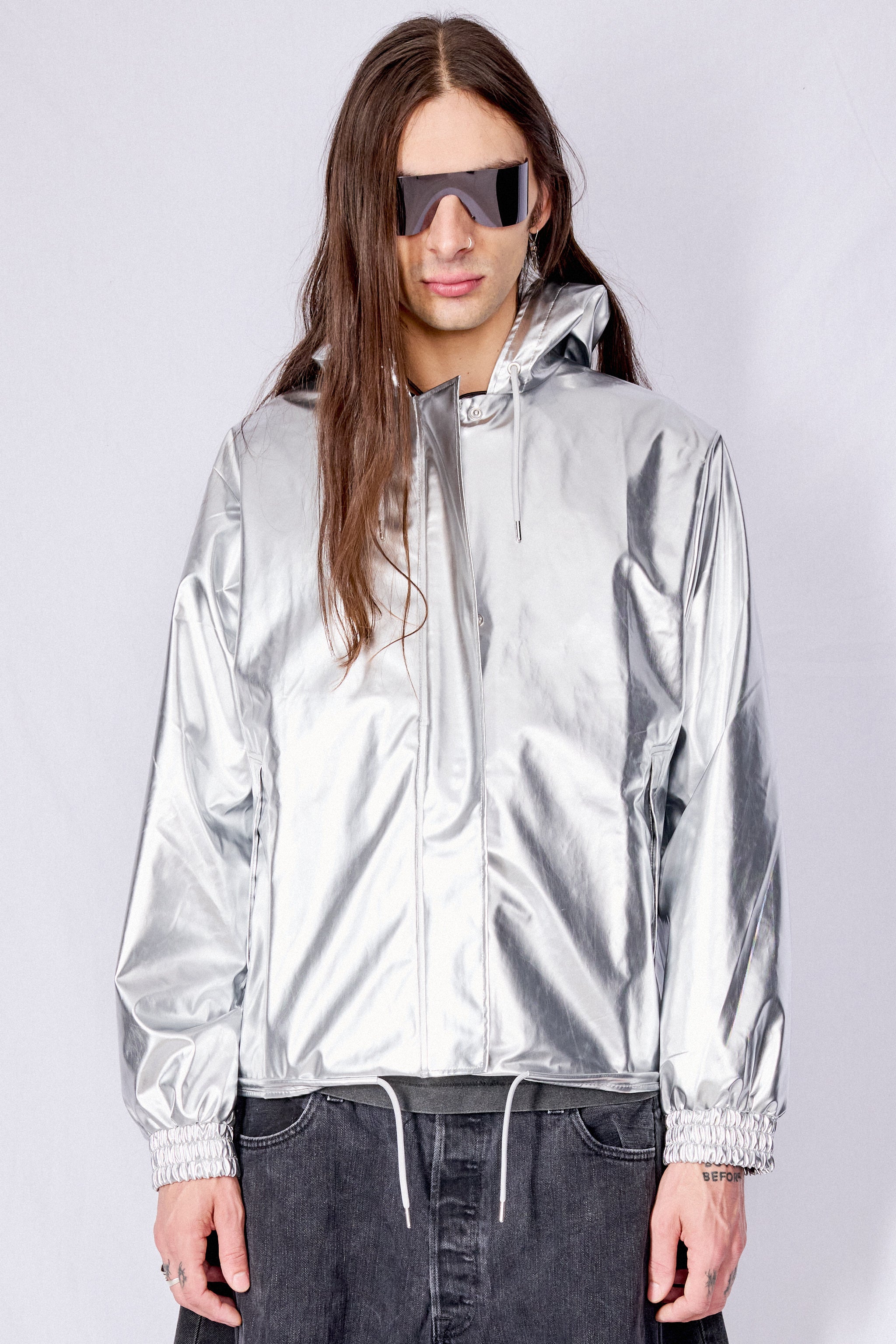 Mirror String W Hooded Rain Jacket