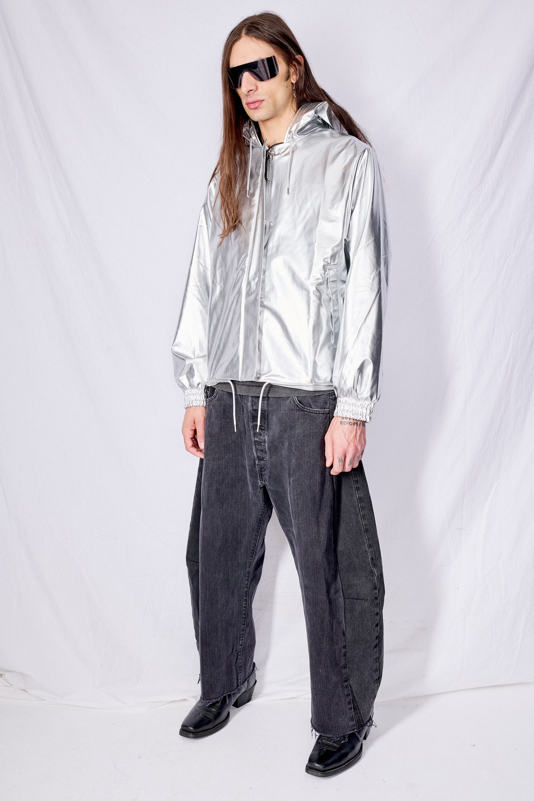 Mirror String W Hooded Rain Jacket