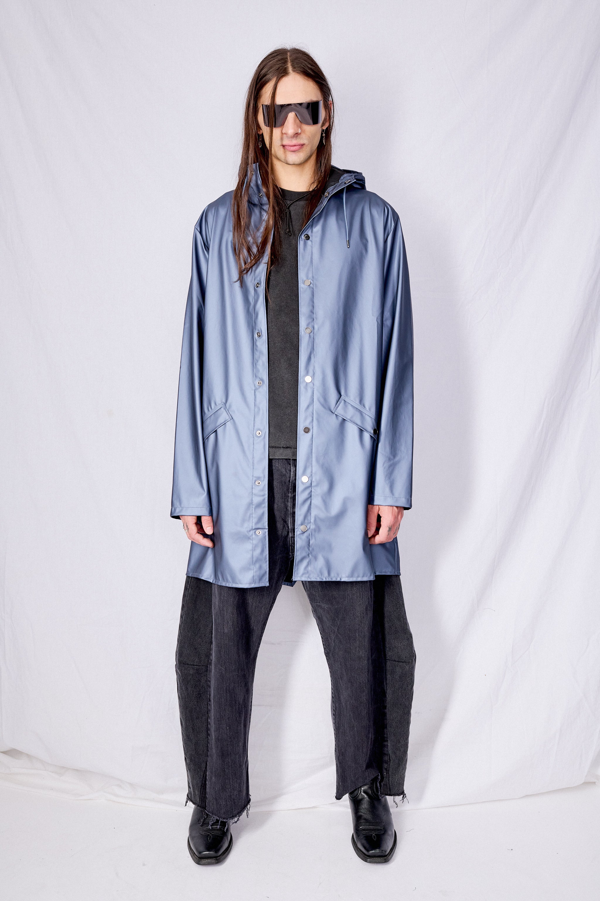 Bay Hooded Rain Long Jacket